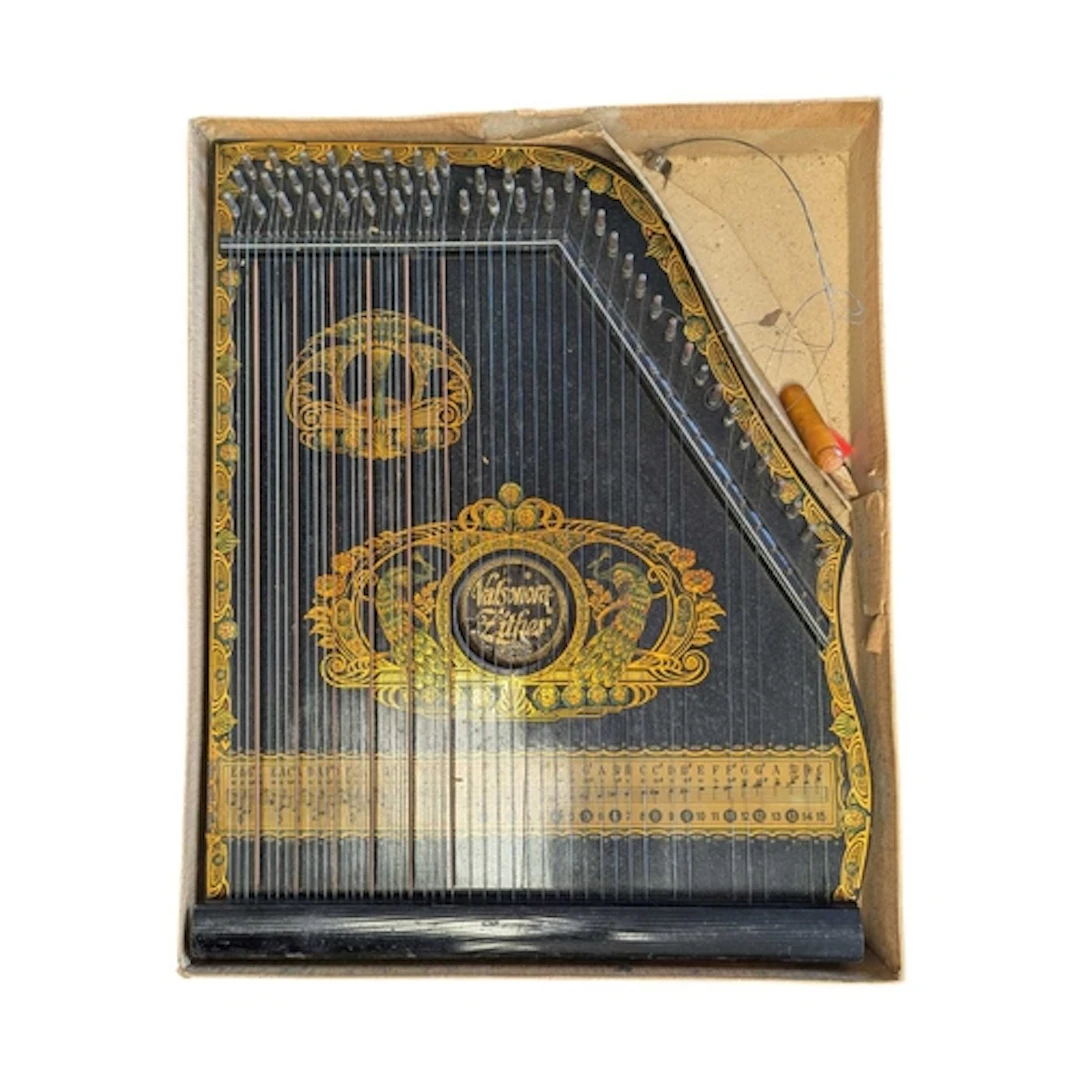 1950s German Valsonora Zither six chord guitar folk string i...