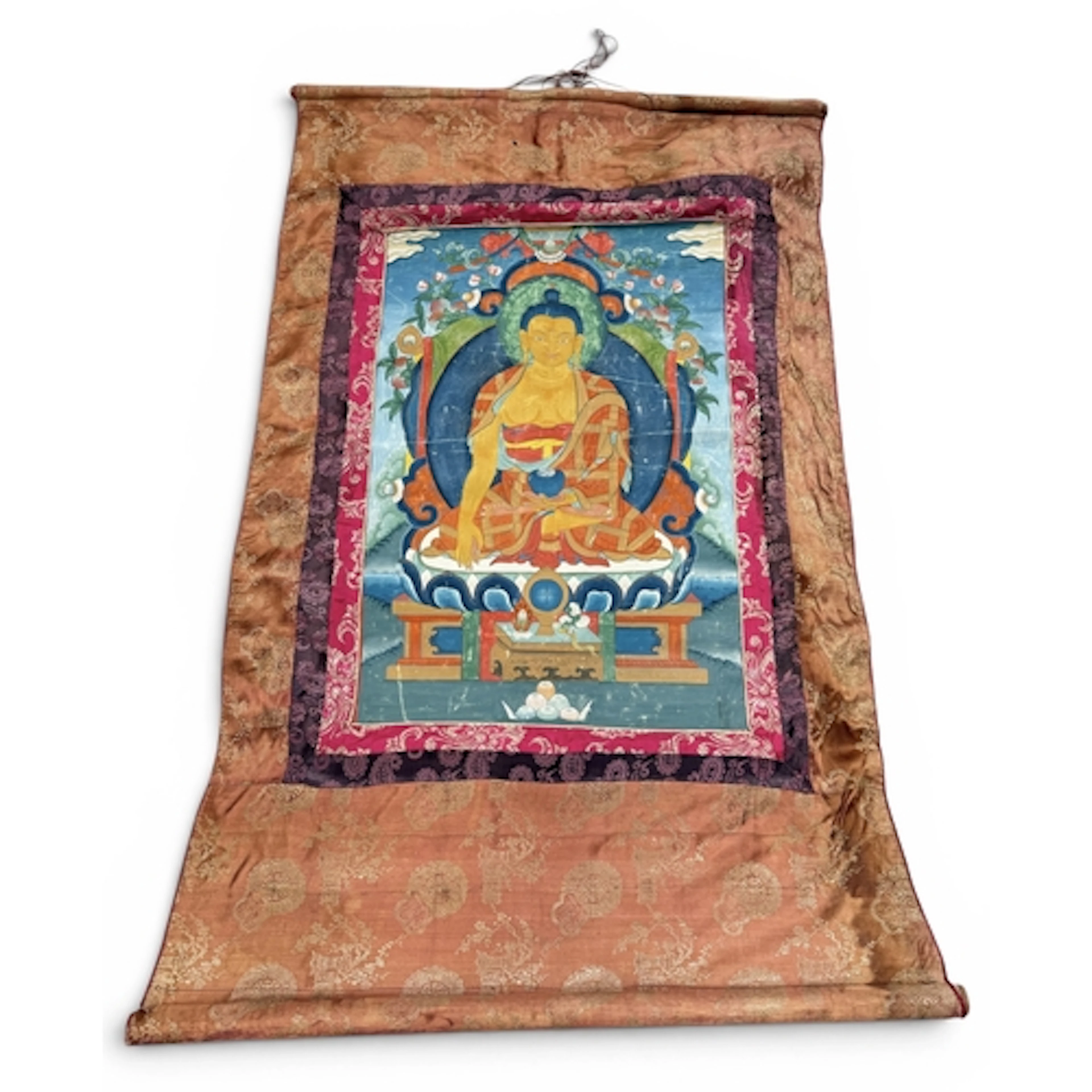 A 20TH CENTURY CHINESE SCROLL PAINTING OF A BUDDHA Painting ...