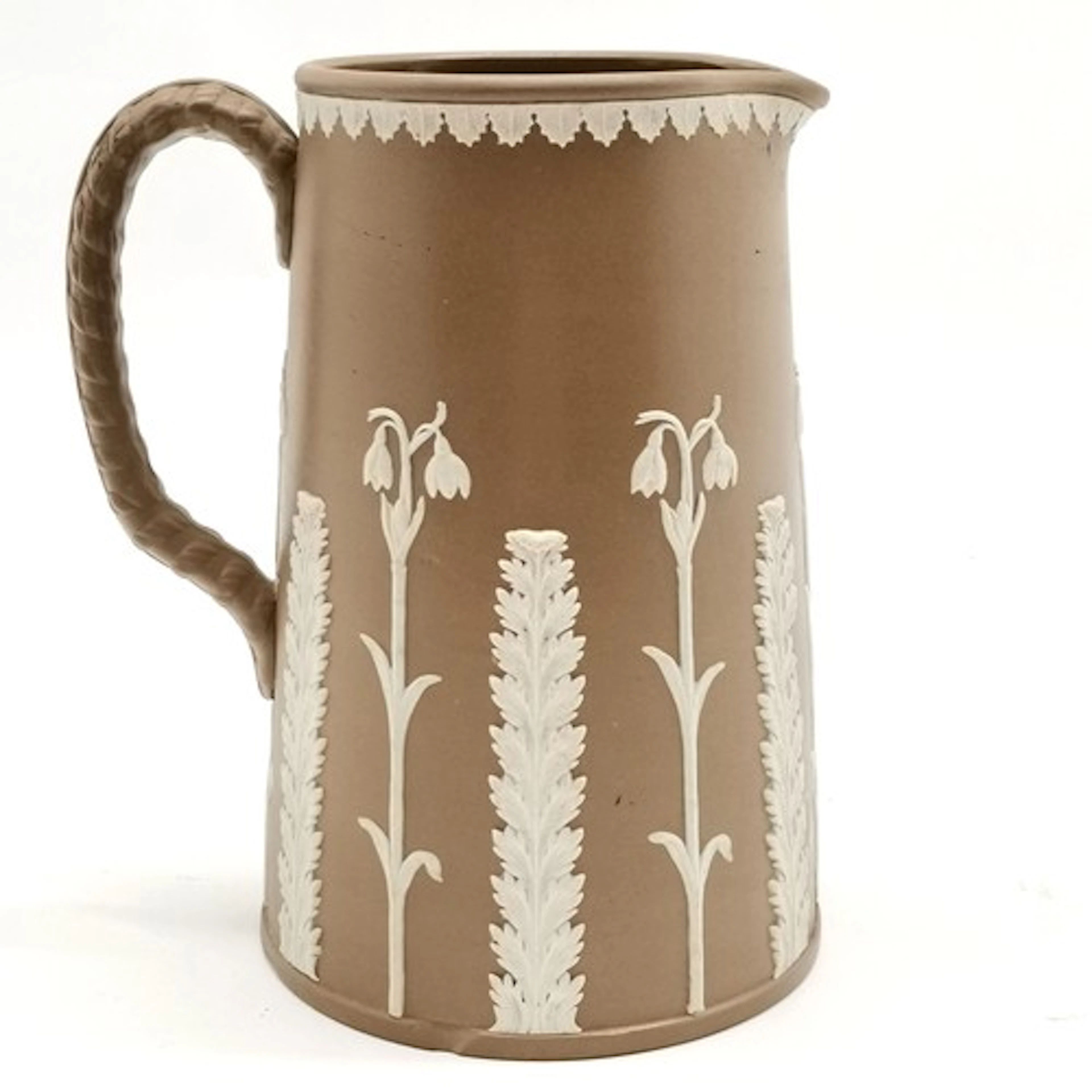 Antique Bownhills Pottery Co (Dudson) brown jasper ware jug ...