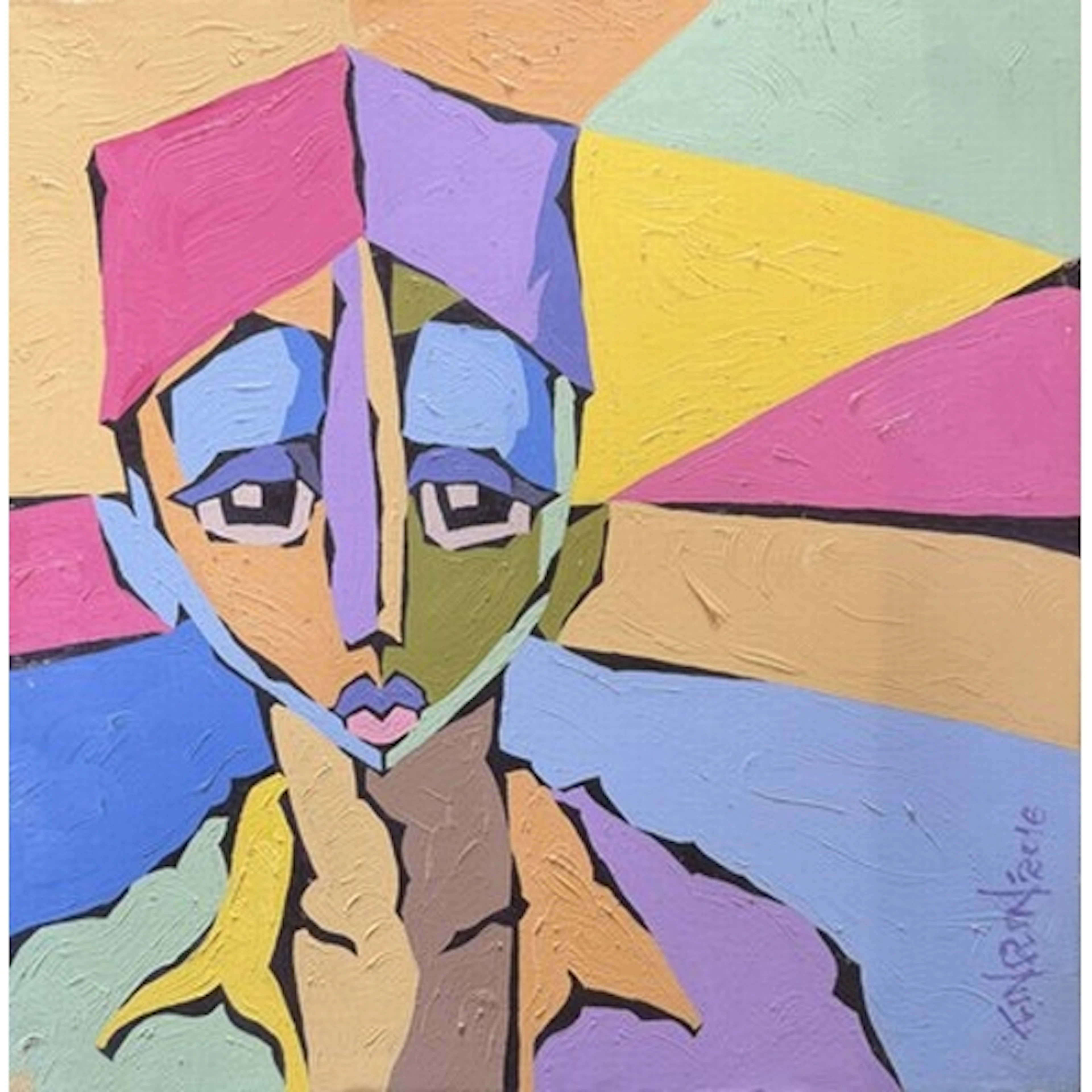 Olorunfemi Kinrin (Nigeria, Contemporary) Untitled Portrait ...
