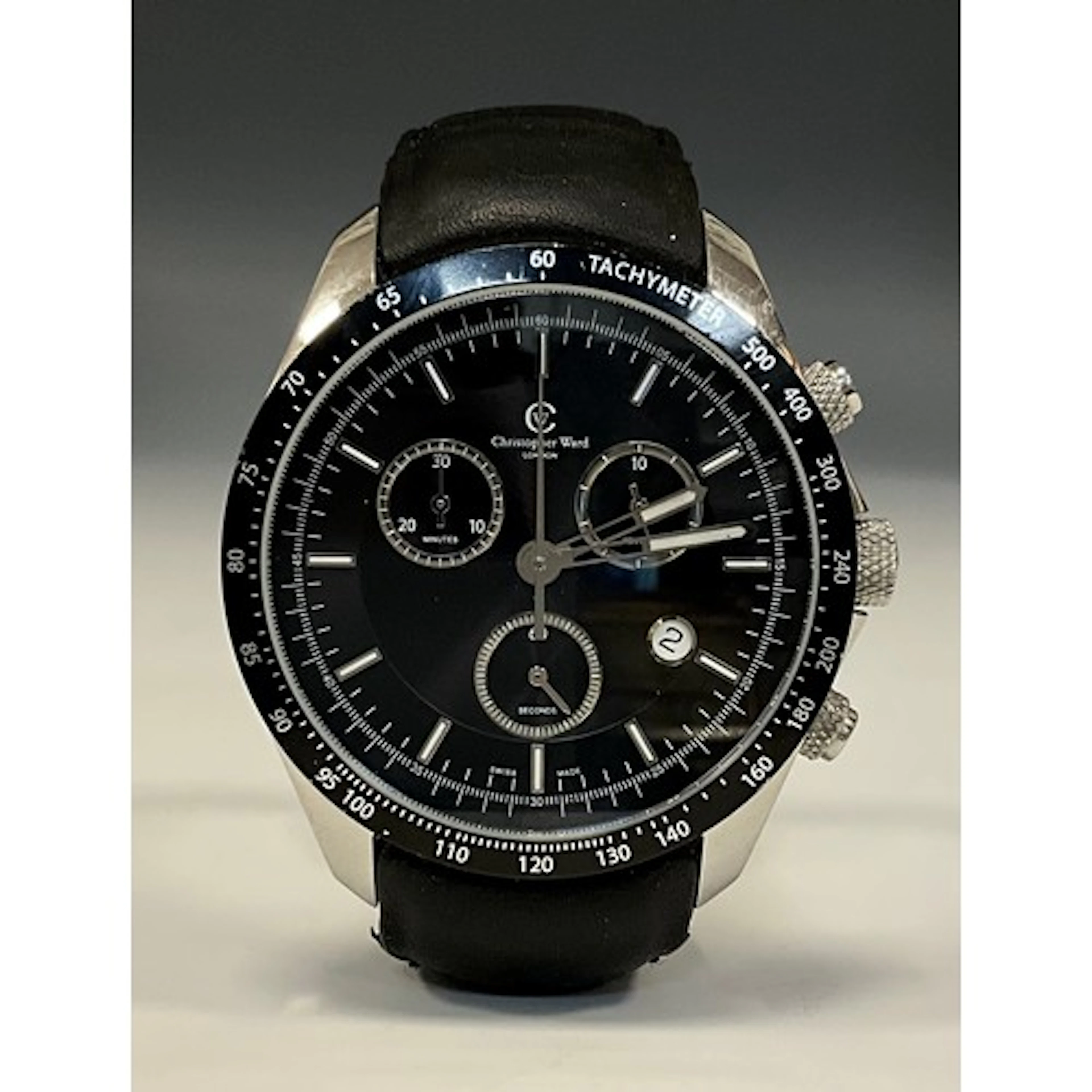 Christopher Ward - a C7 Rapide chronograph stainless steel q...