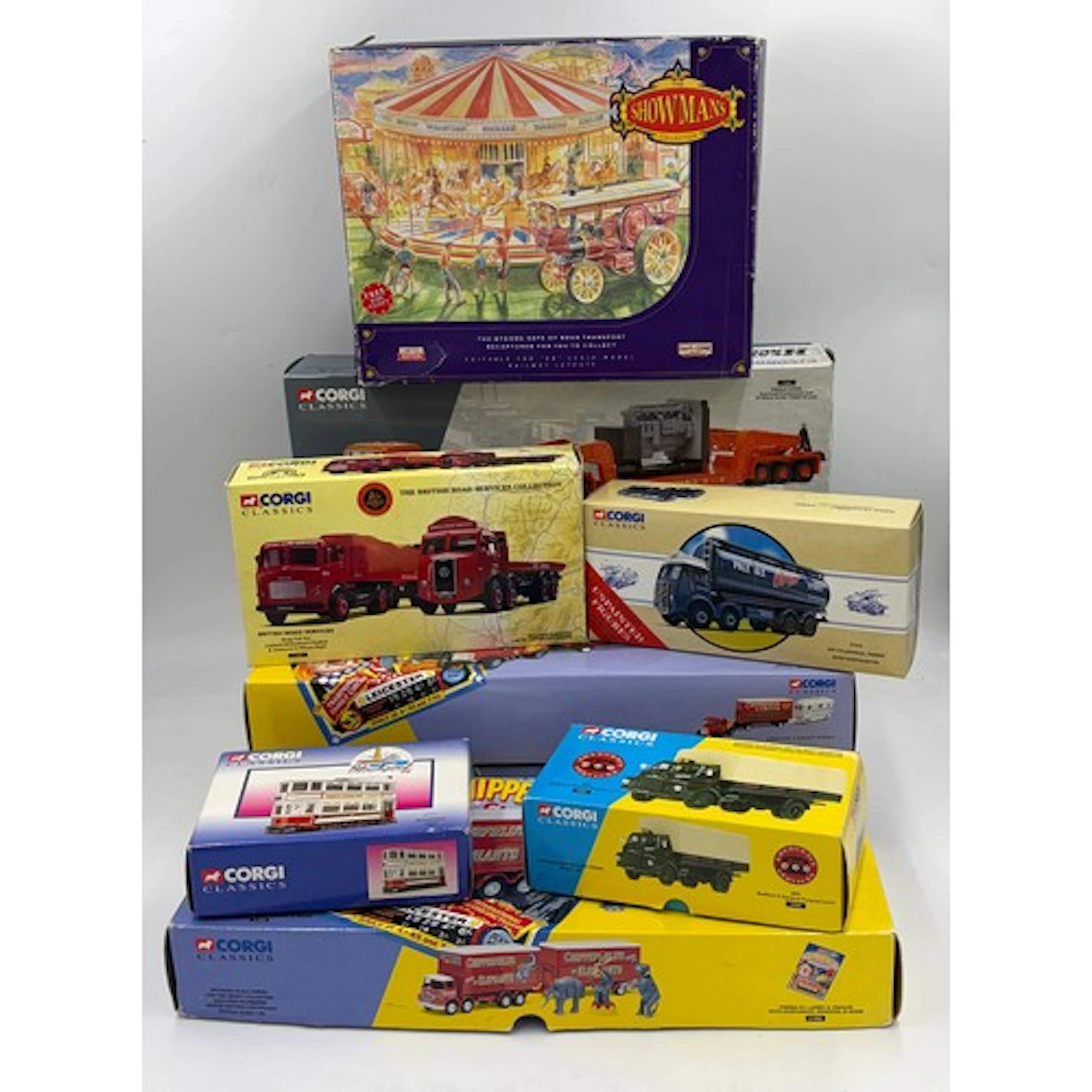 A collection of Corgi Classics vehicles to include ERF Cylin...