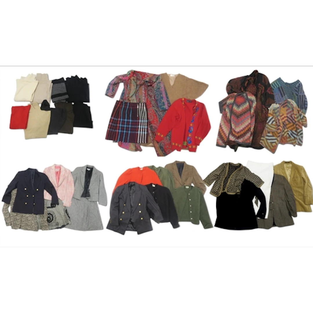 Assorted ladieswear including jackets, cashmere jumpers, dre...