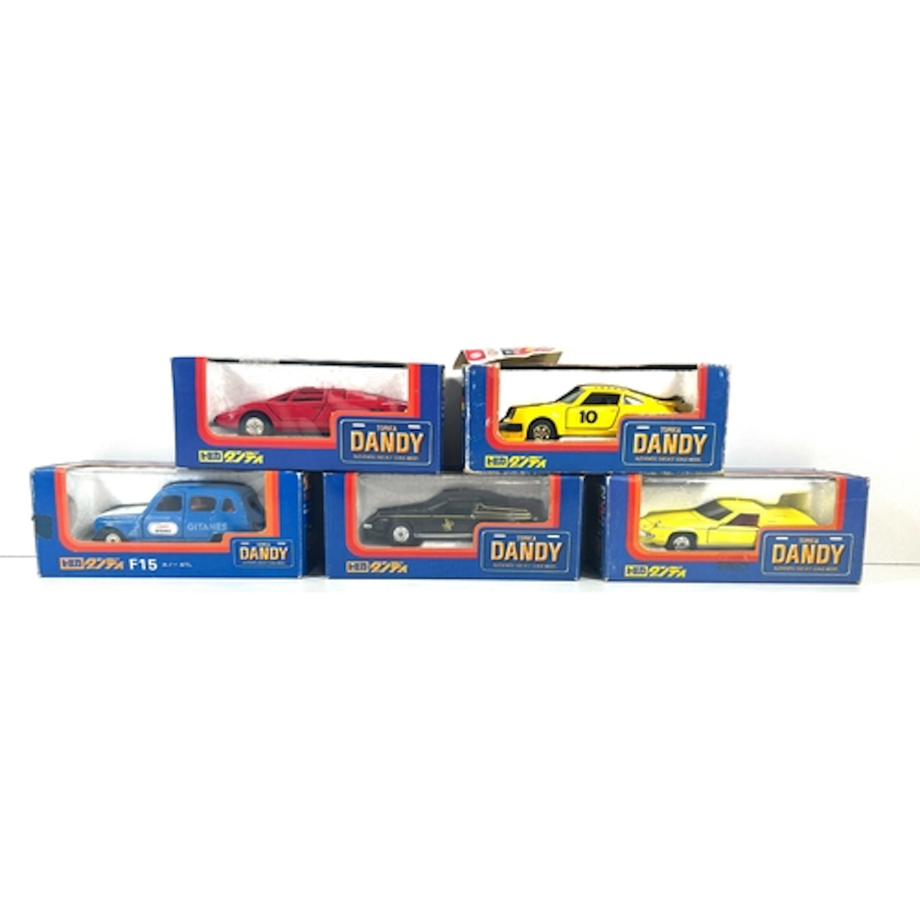 5 Tomica Dandy Diecast Models, 1;43 scale inc, 'F15 Renault ...