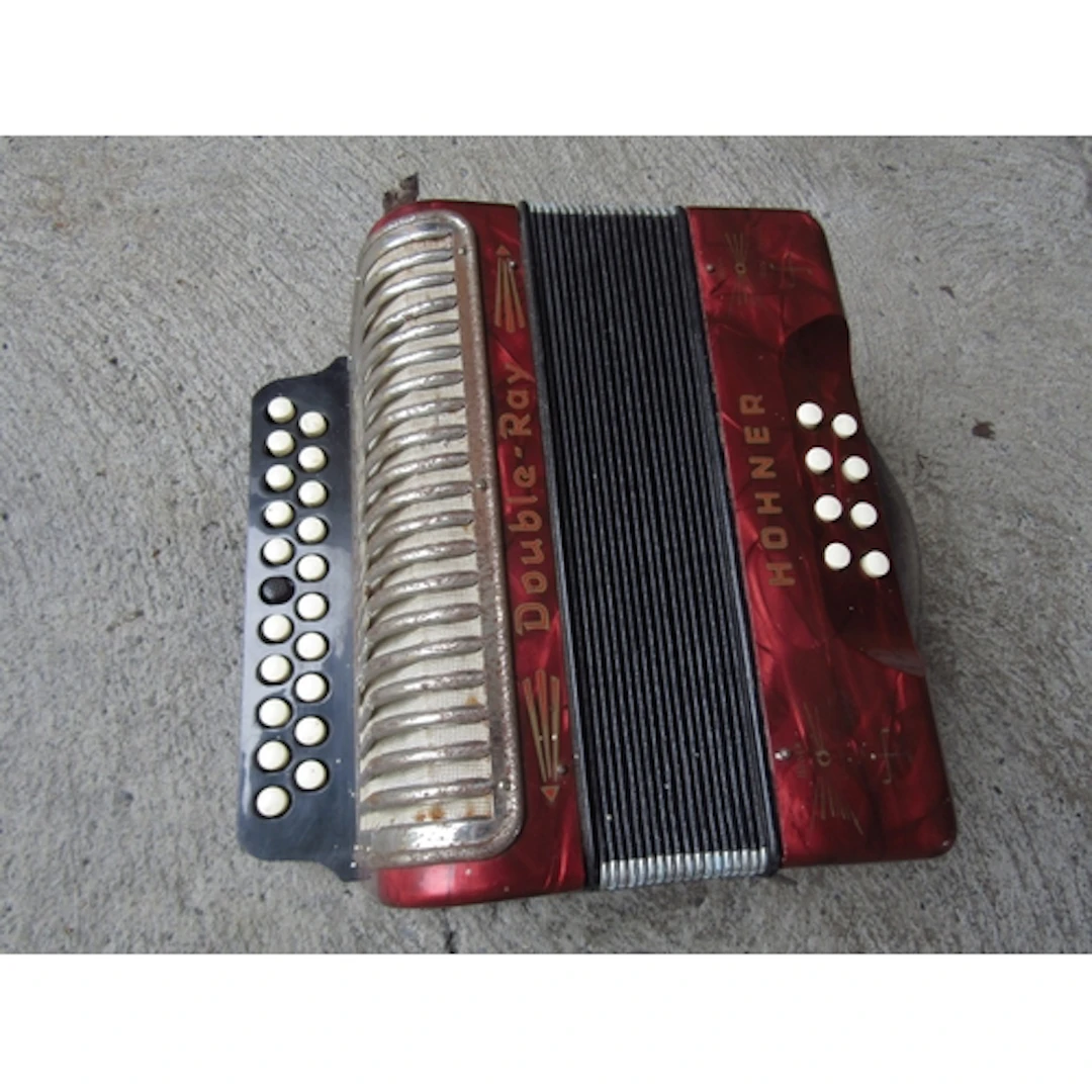 Hohner Double Ray Accordion Good Original Condition