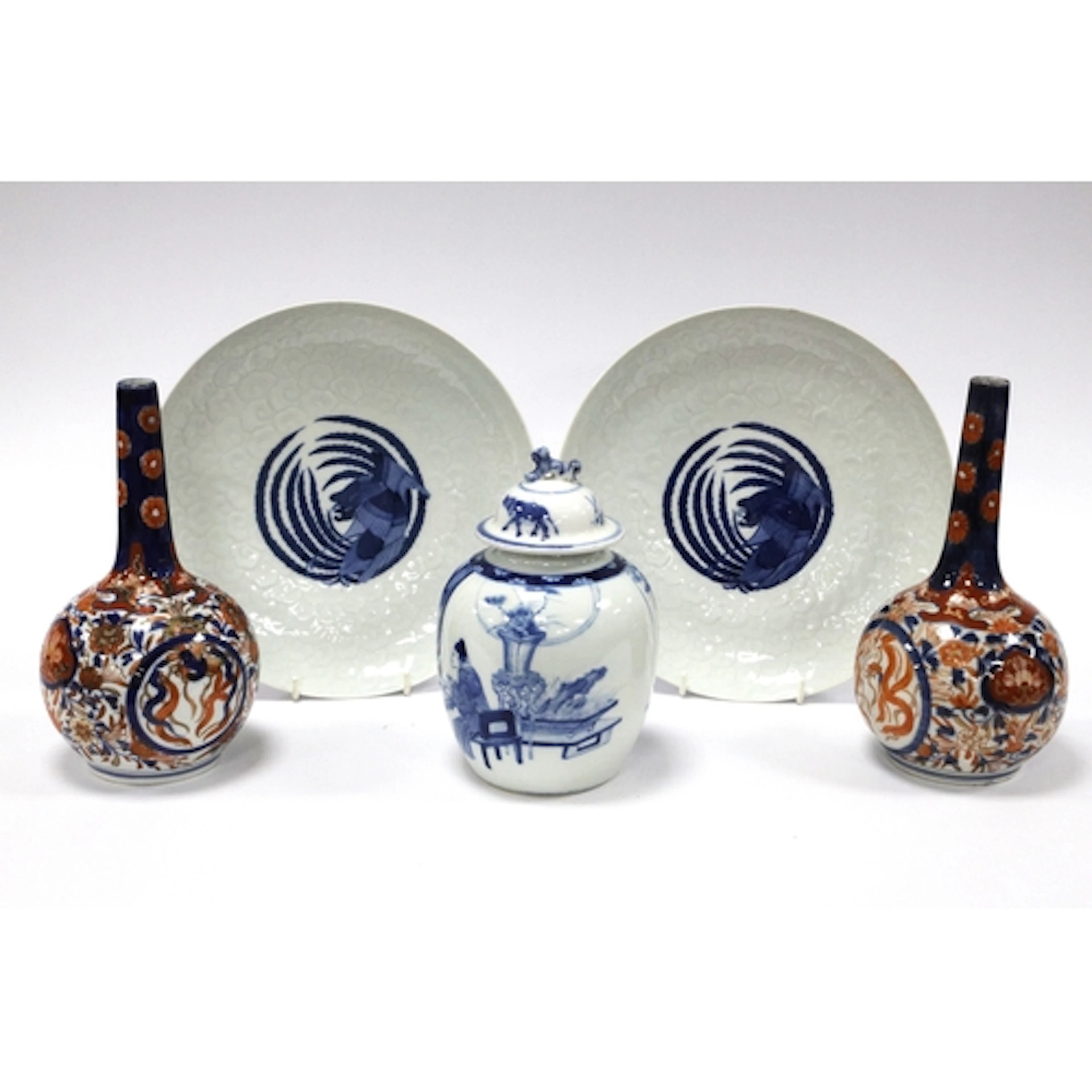 A XIX Century Chinese Porcelain Vase and Matched Cover, of o...