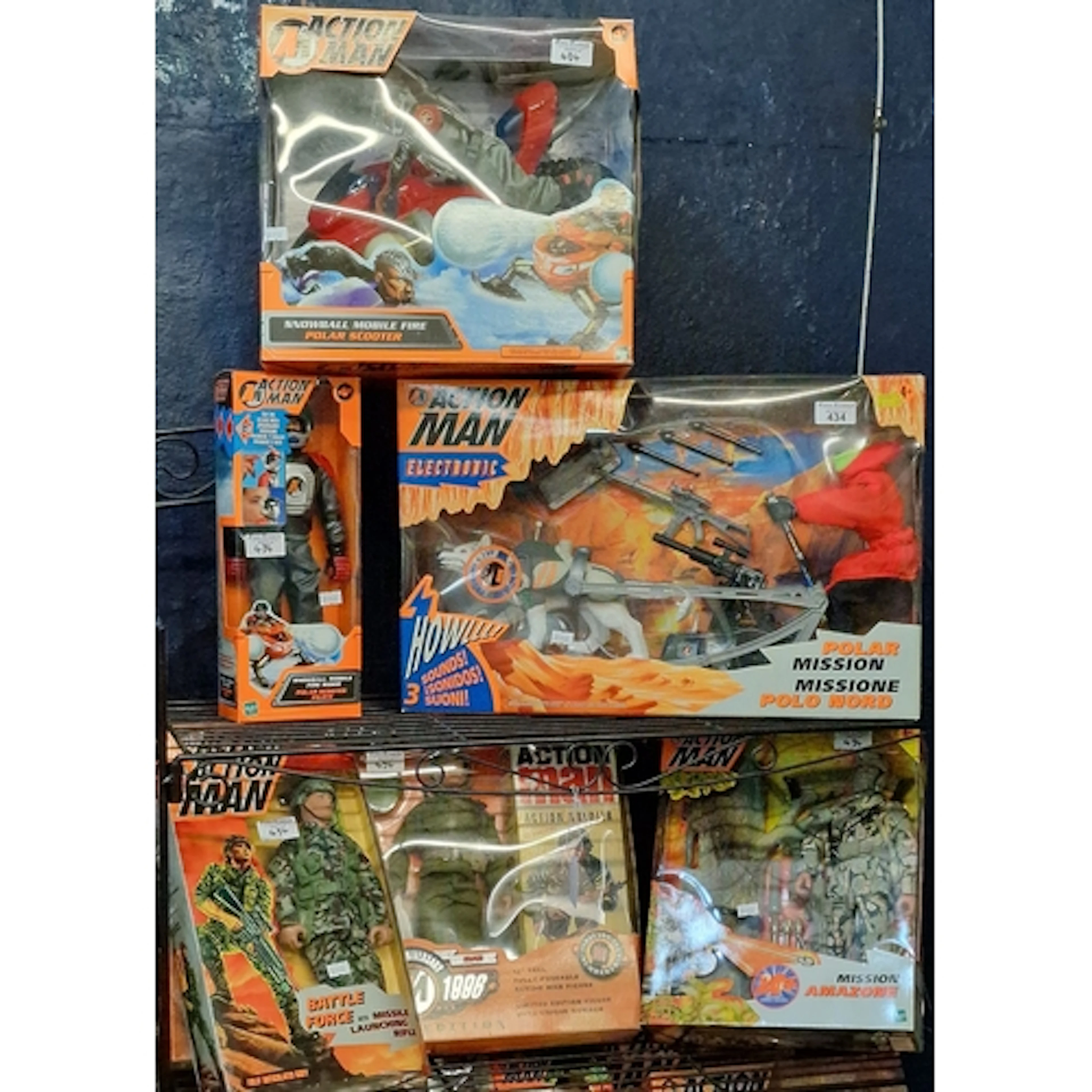 Collection of Hasbro Action Man figures and similar to inclu...
