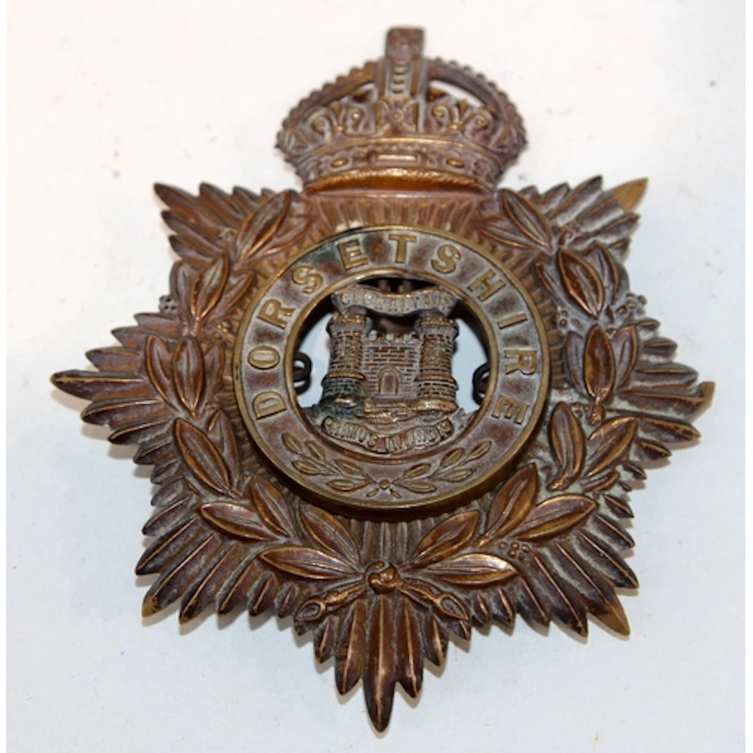 Victorian Dorsetshire Regiment shako/helmet plate