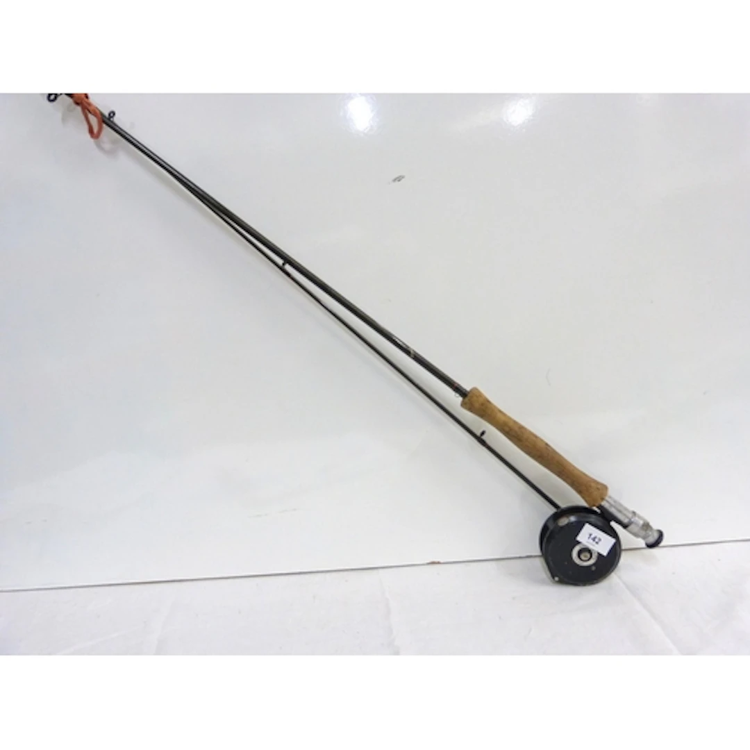 Leeda gear fly reel and Hardy's fly rod.