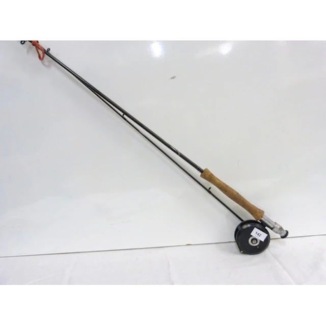Leeda gear fly reel and Hardy's fly rod.