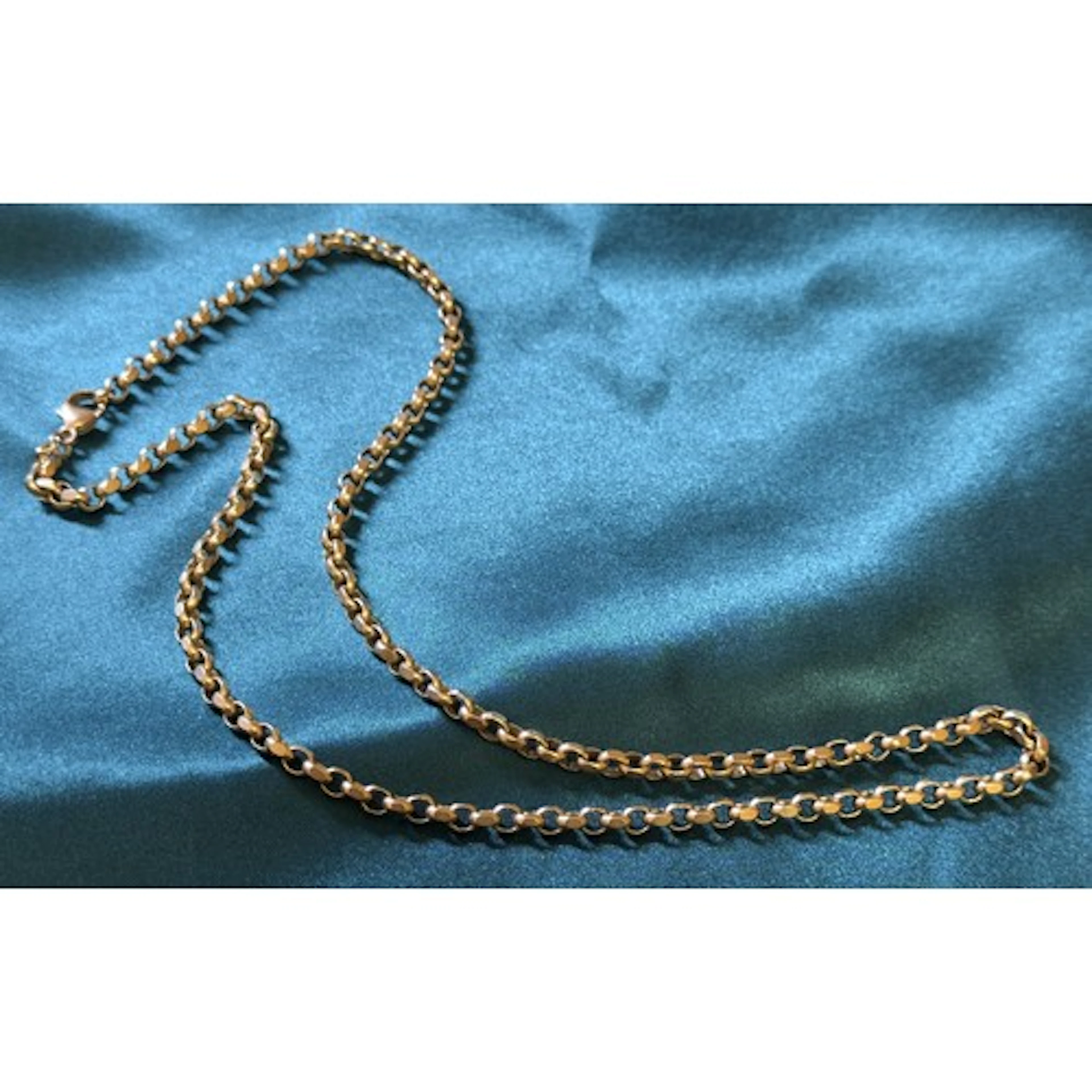 18 Carat Yellow Gold Belcher Link Chain Necklace of Good Wei...