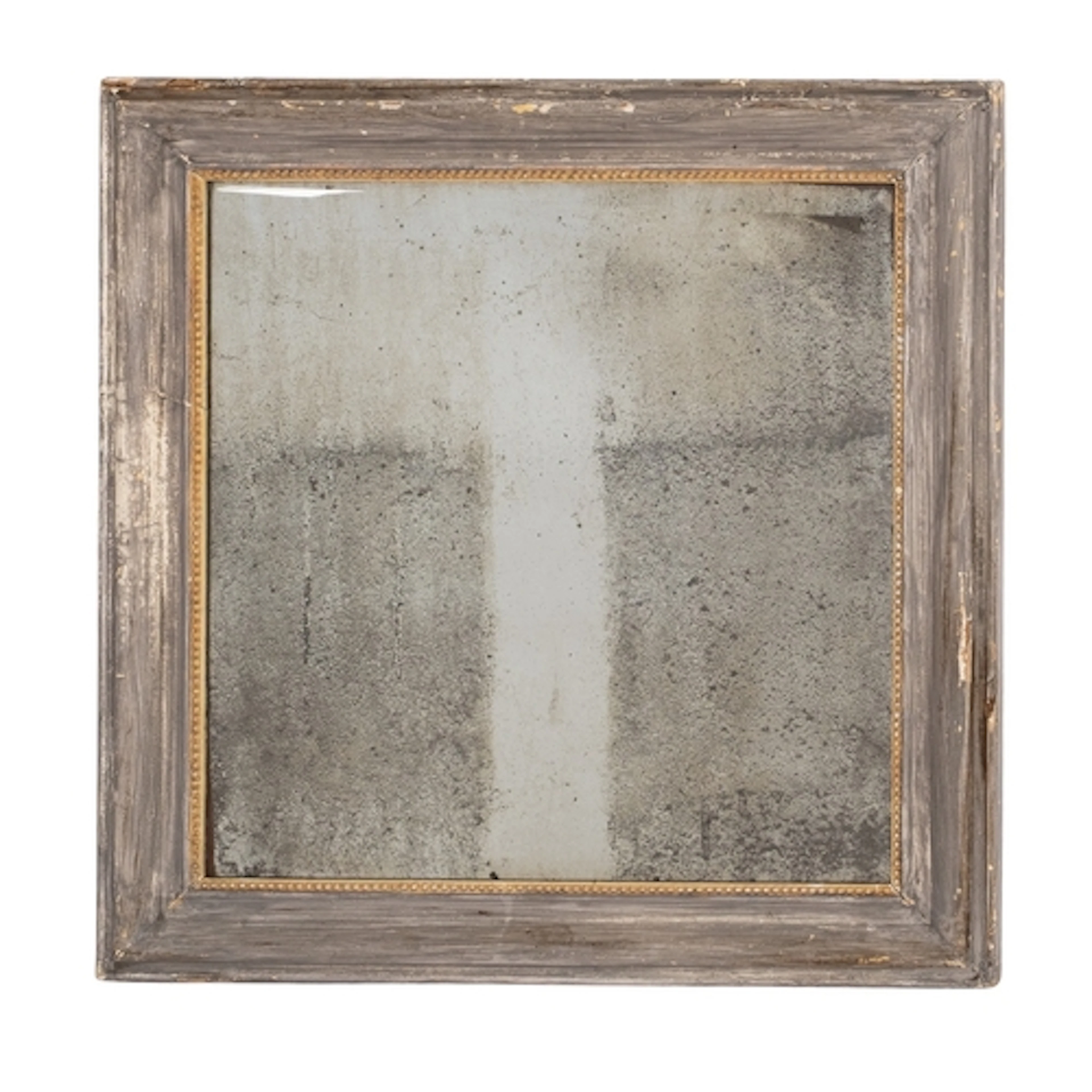 A painted and parcel gilt composition framed rectangular wal...