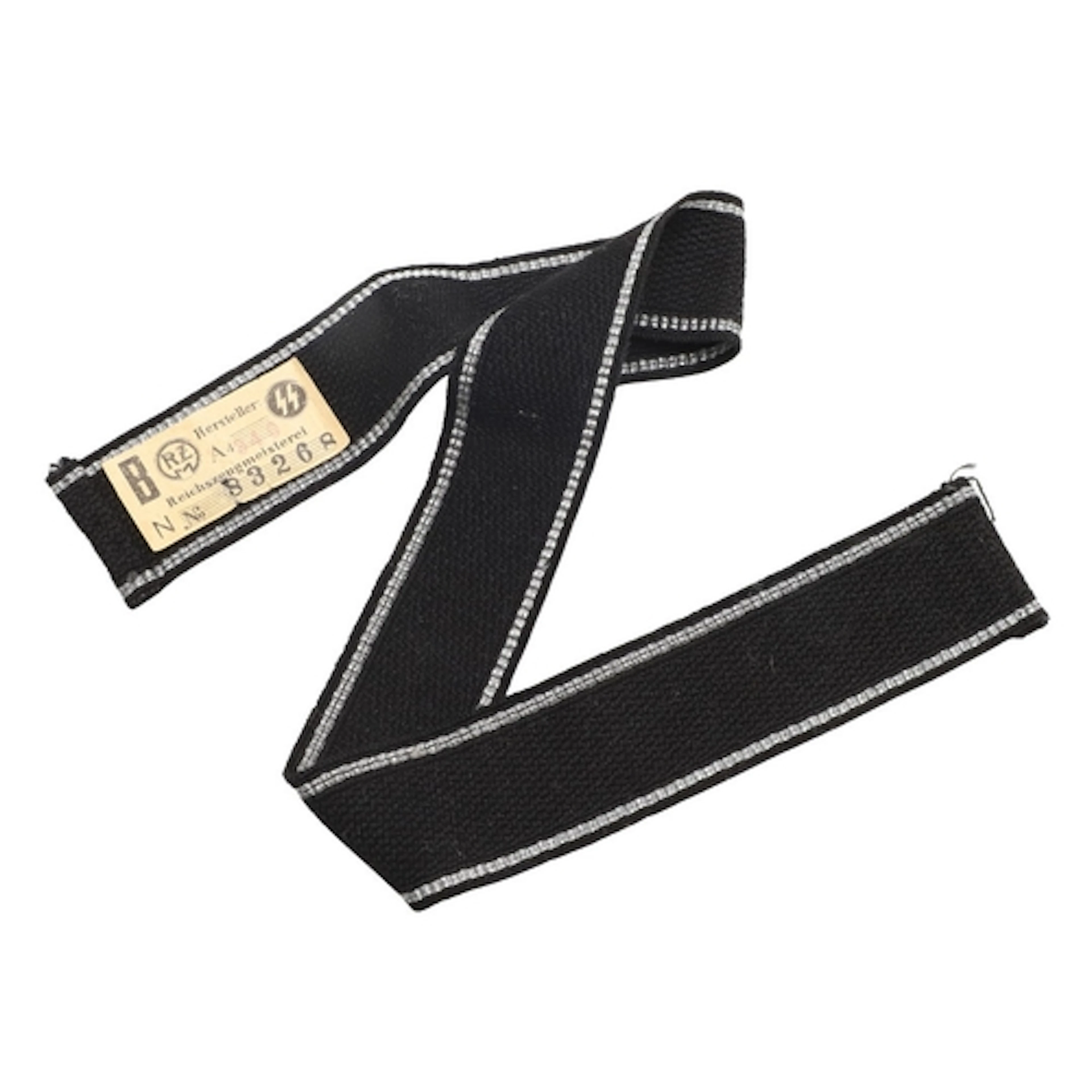 A SECOND WORLD WAR GERMAN SD OFFICER'S CUFFBAND. An SD Offic...