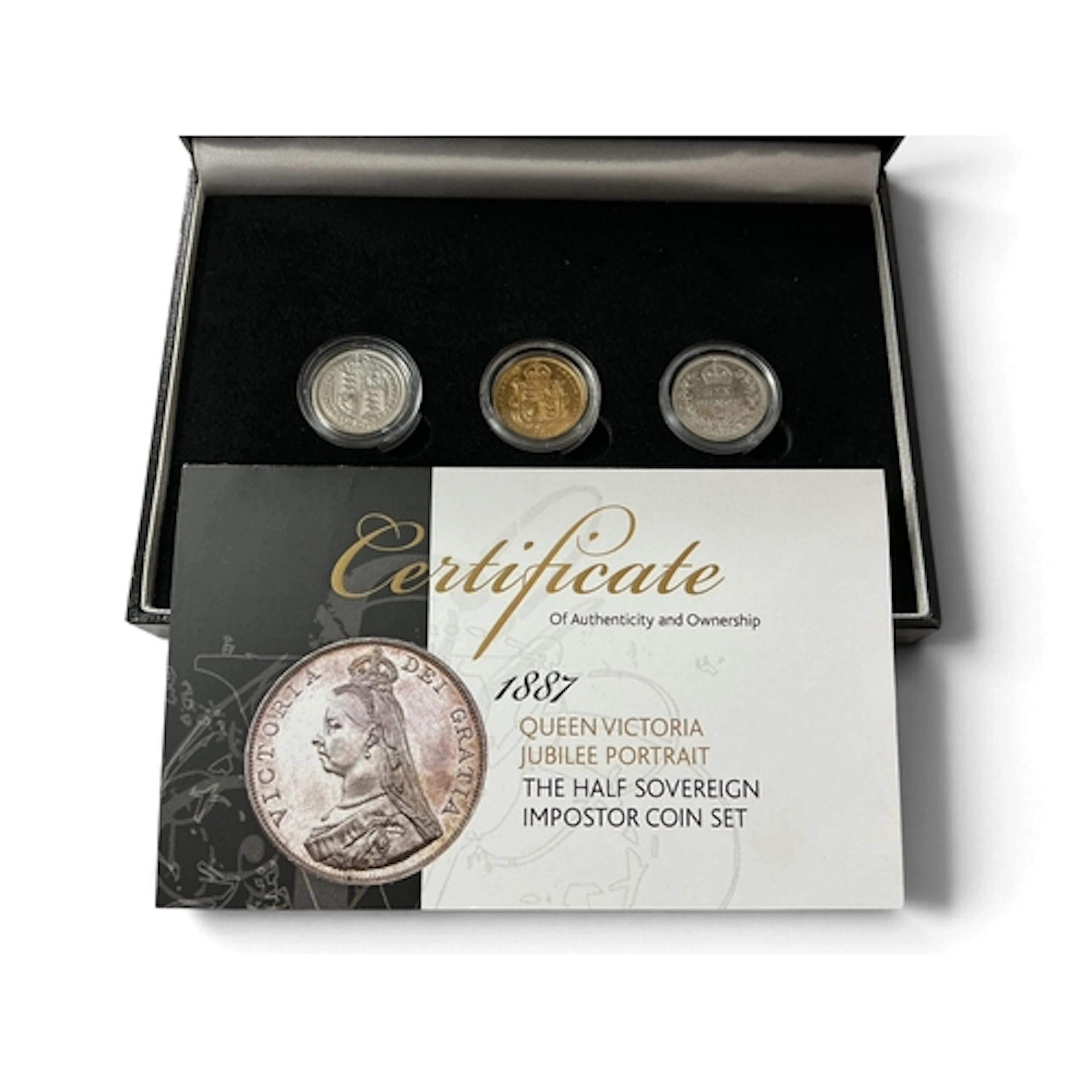 London Mint 1887 Victoria Jubilee Portrait Half Sovereign Im...