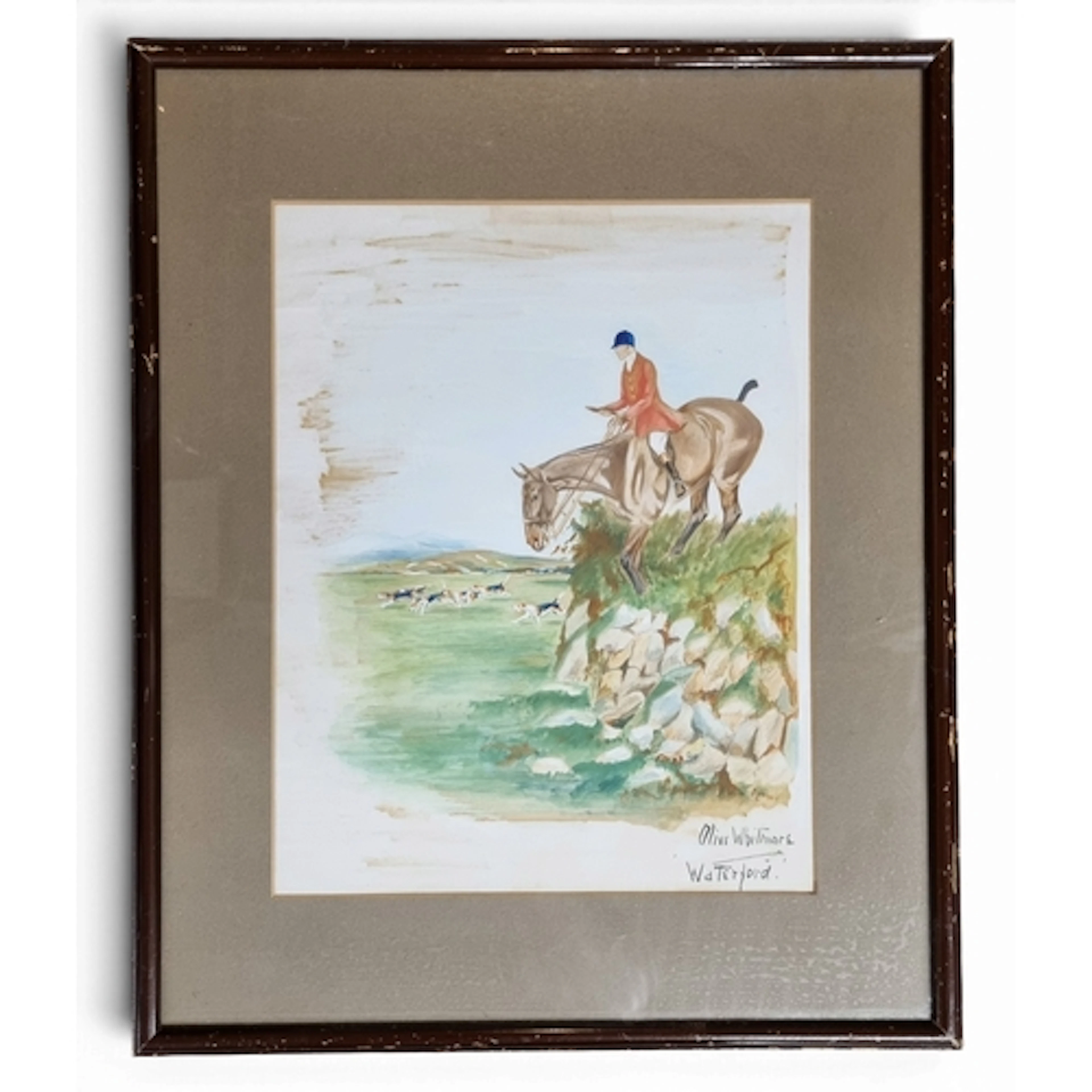Olive Whitmore. 'Waterford'. A 20th Century Watercolour of a...