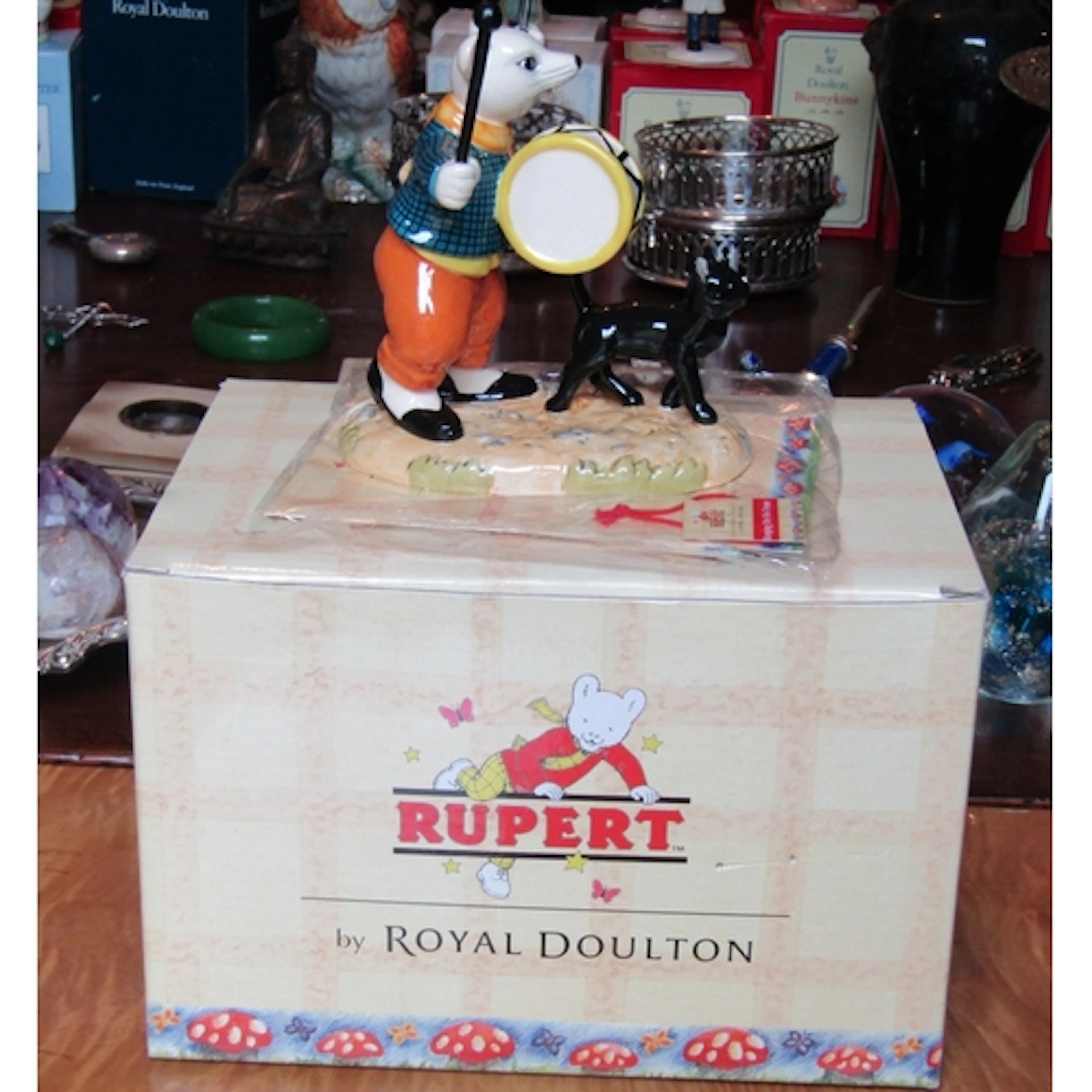 Royal Doulton Rupert the Bear Collection Banging on His Drum...