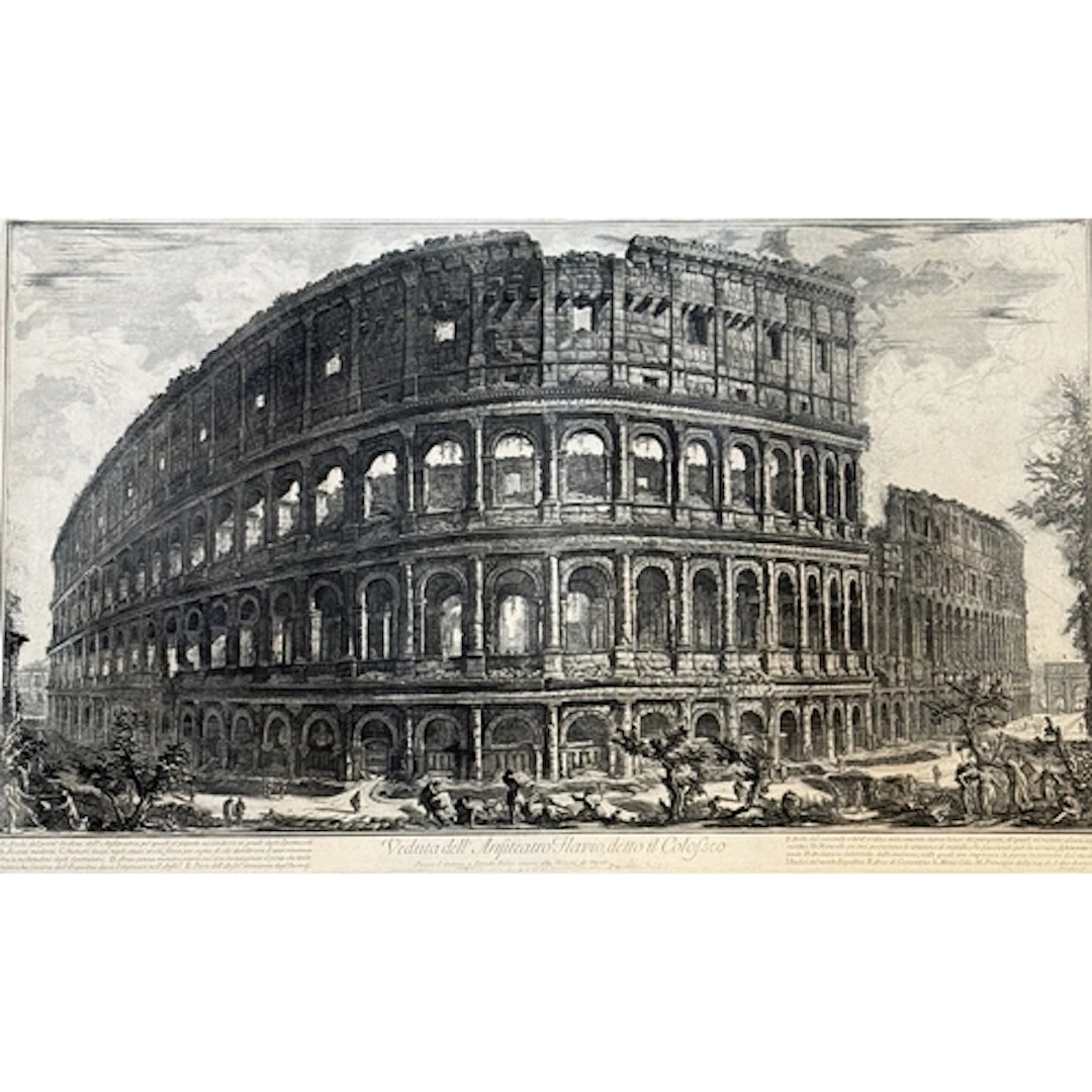 AFTER GIOVANNI BATTISTA PIRANESI (1720-1778) COLOSSEUM Black...
