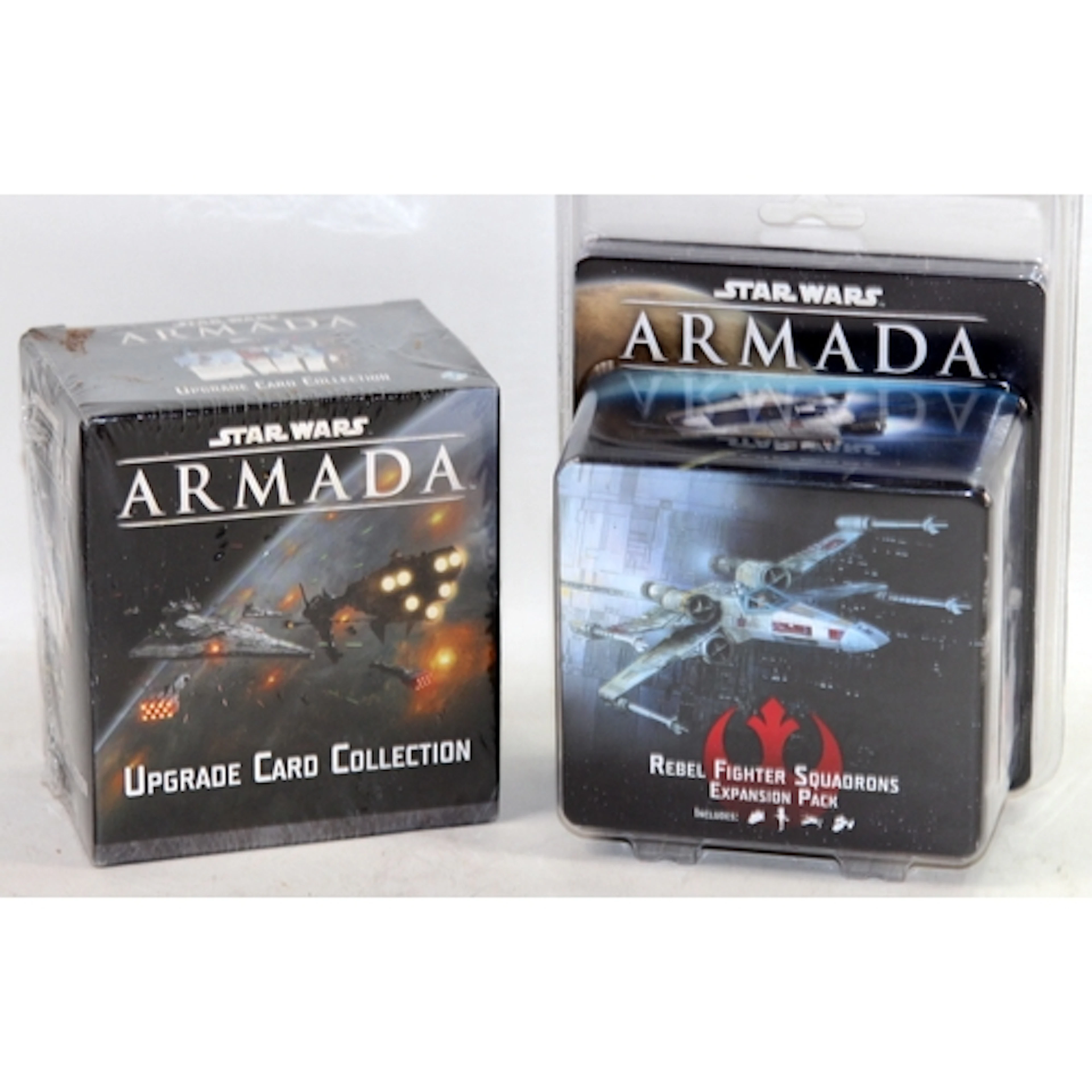 Star Wars Armada upgrade card collection c/w Star Wars Armad...