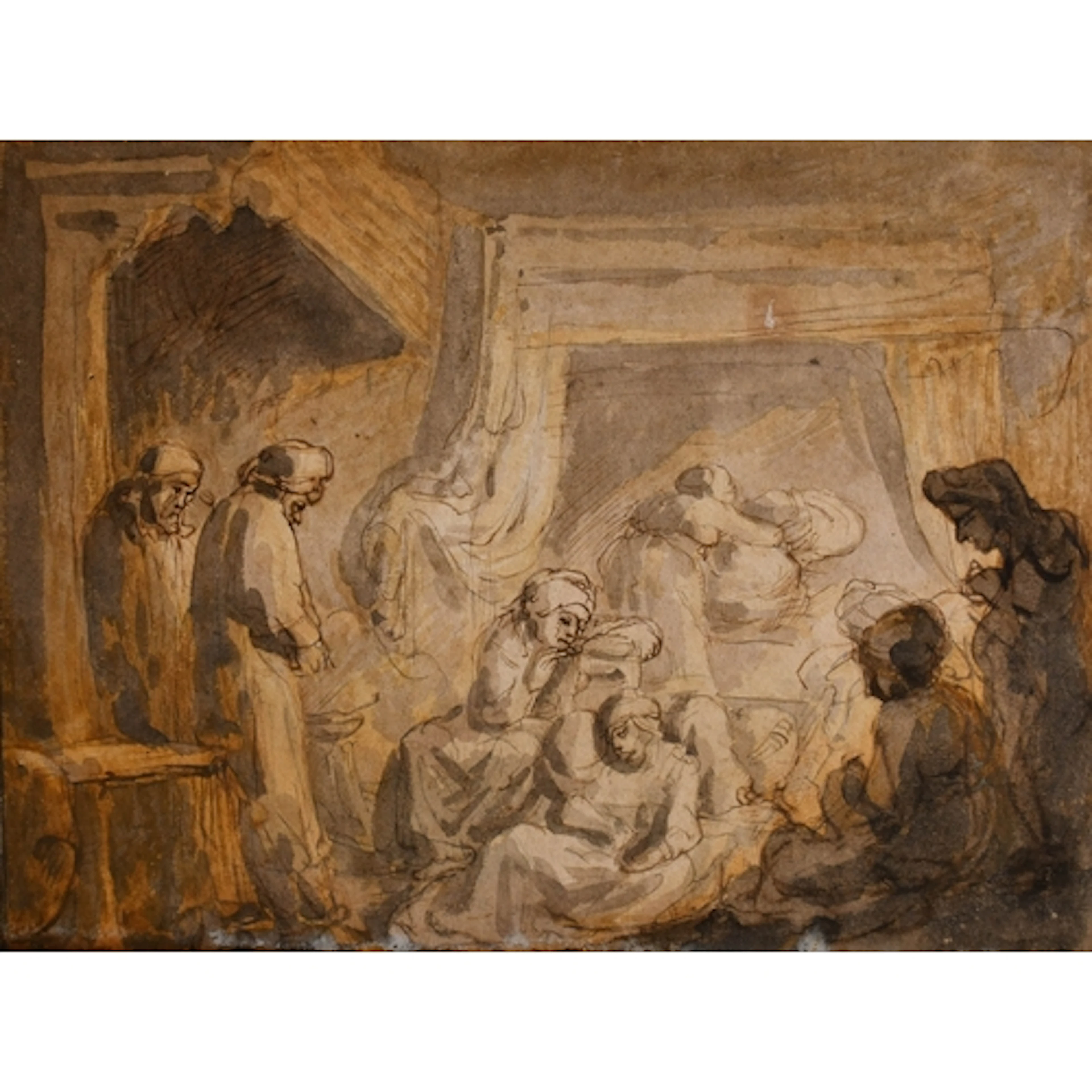 School of Rembrandt van Rijn (1606-1669) Dutch. The Death of...