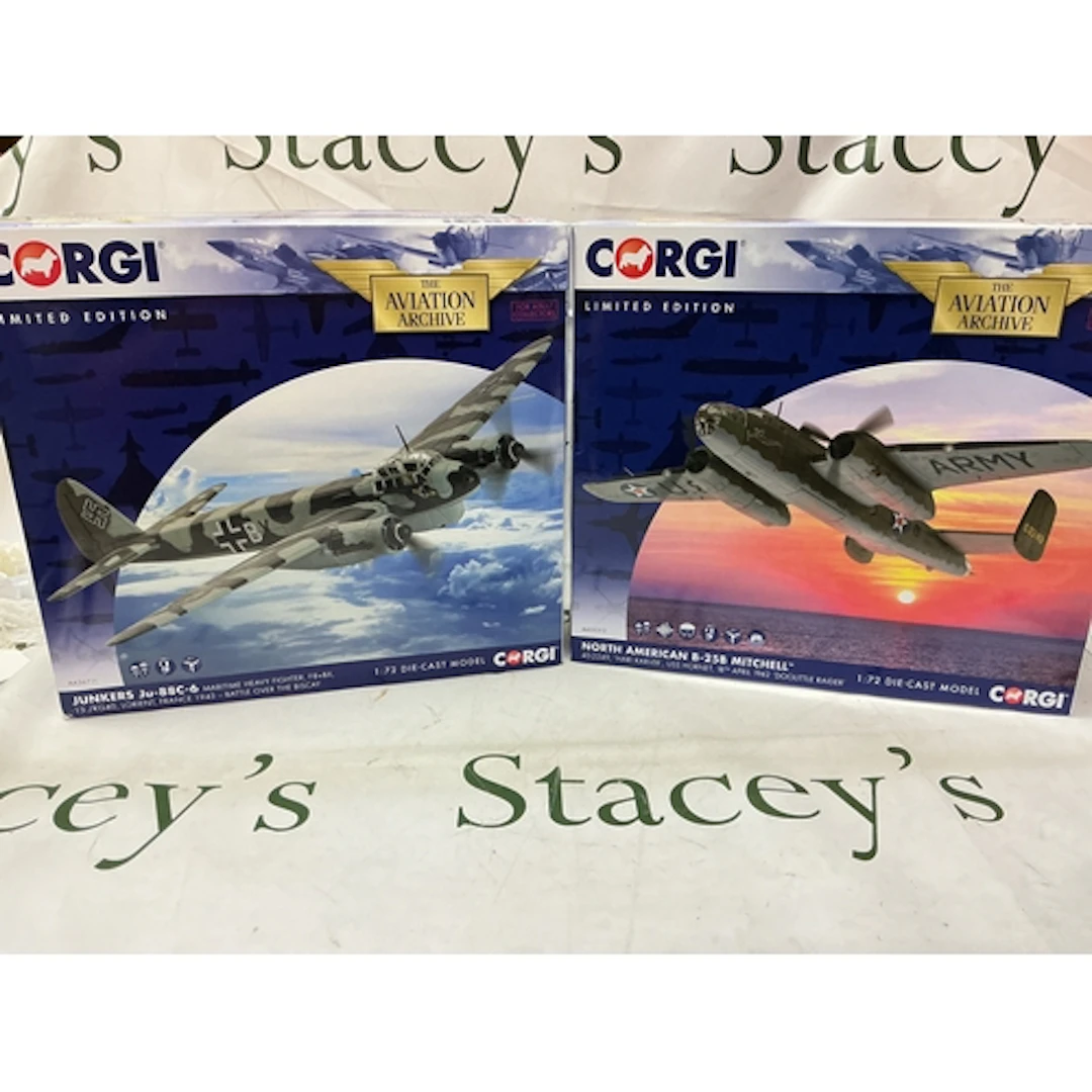 A Boxed Corgi Aviation Archive Junkers Ju-88c-6 #AA36711 And...