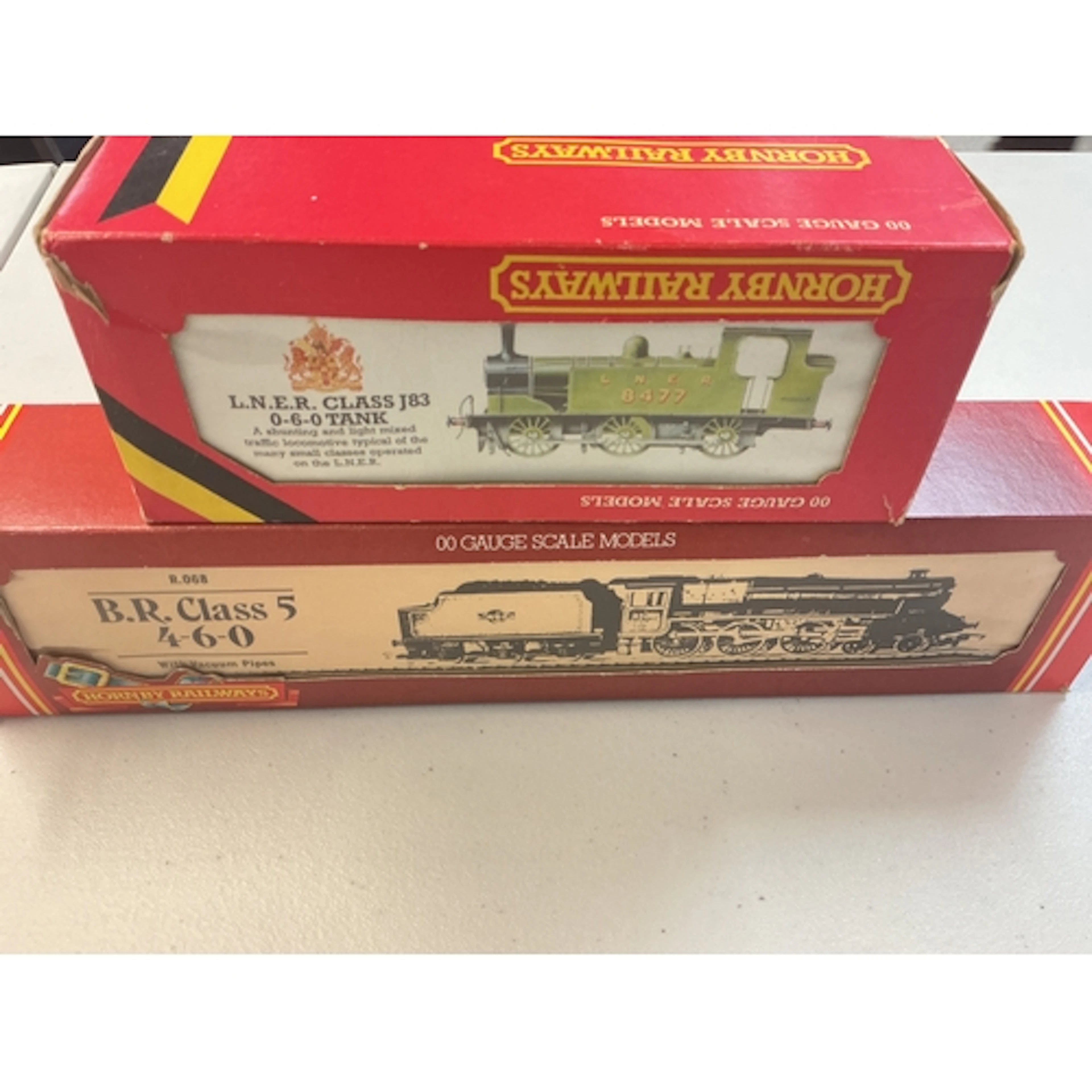 2 Boxed Hornby 00 Gauge Locomotives, A L.N.E.R. Class J83 0-...