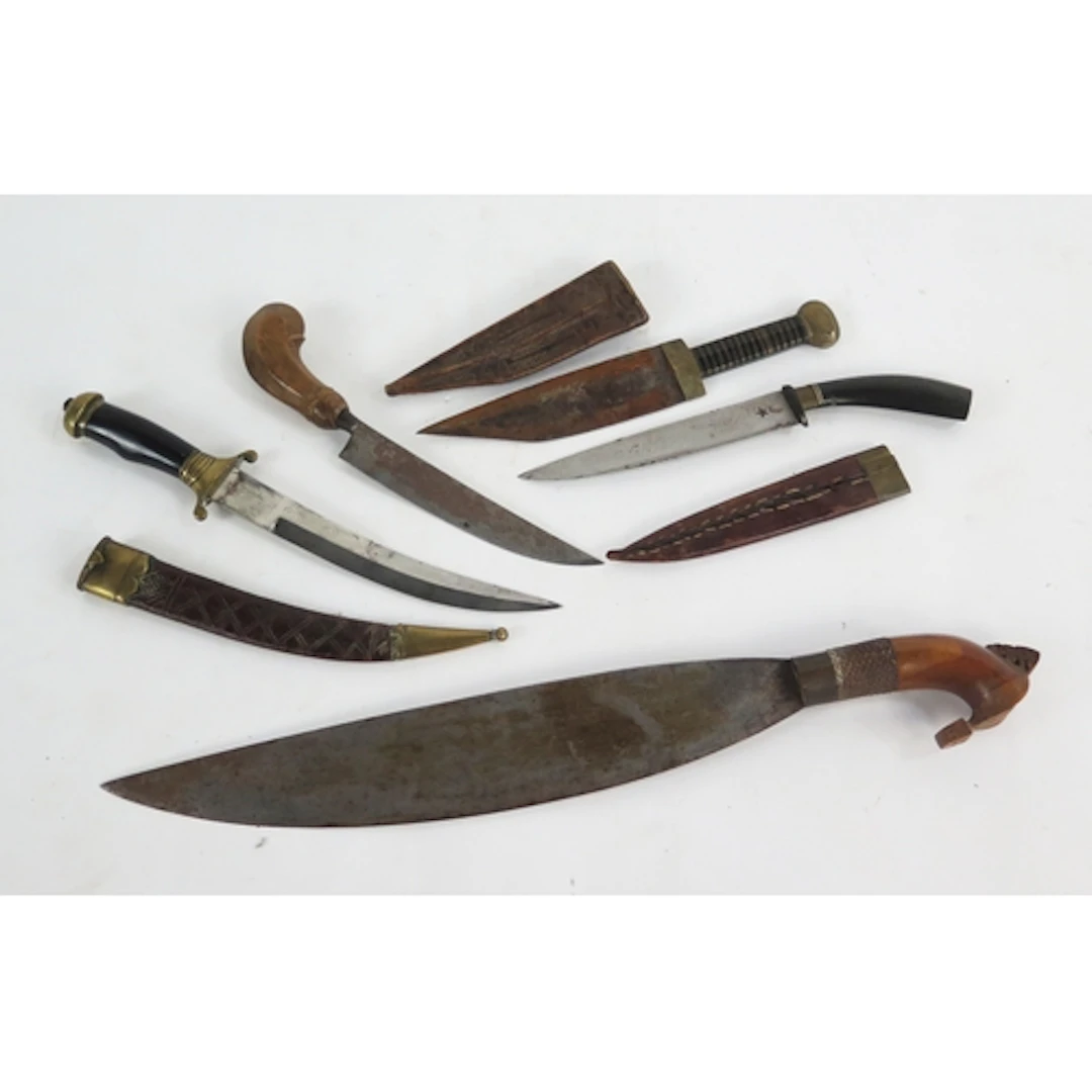 A collection of assorted Indo-Persian and other daggers. W...