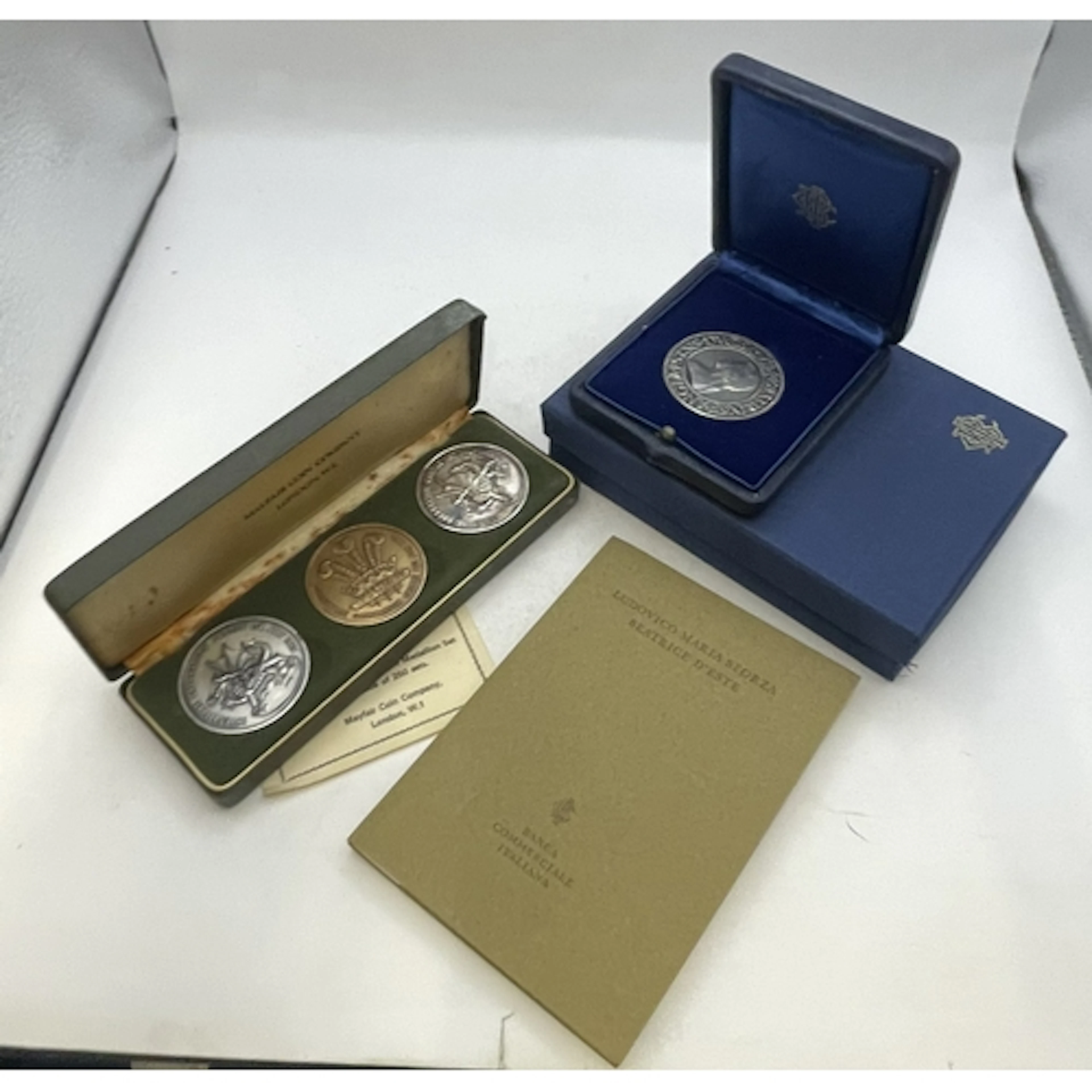 Two boxed sets, Investiture of Prince of Wales and silver re...
