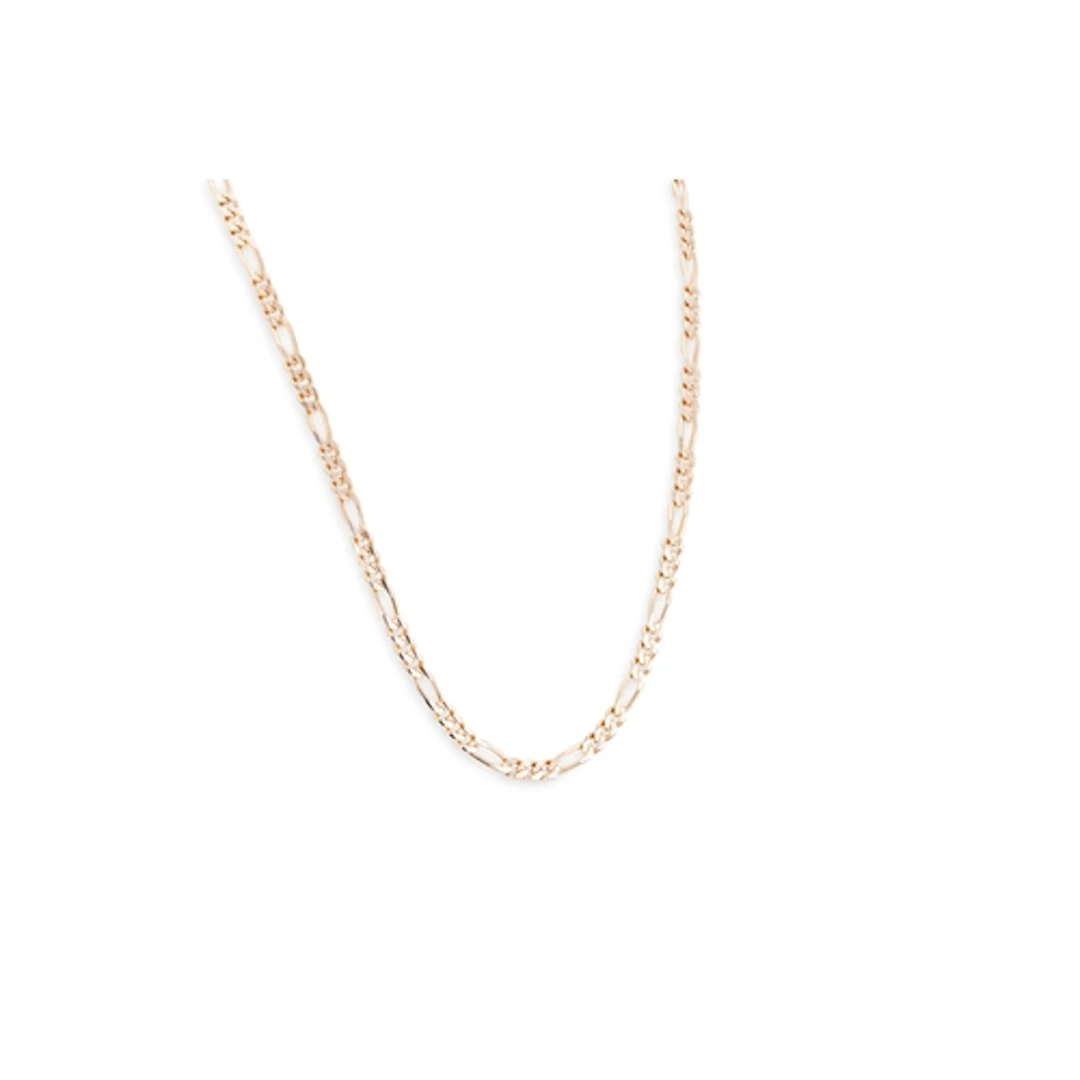 A FIGARO LINK NECK CHAIN, in 14ct rose gold, 21.3 g.