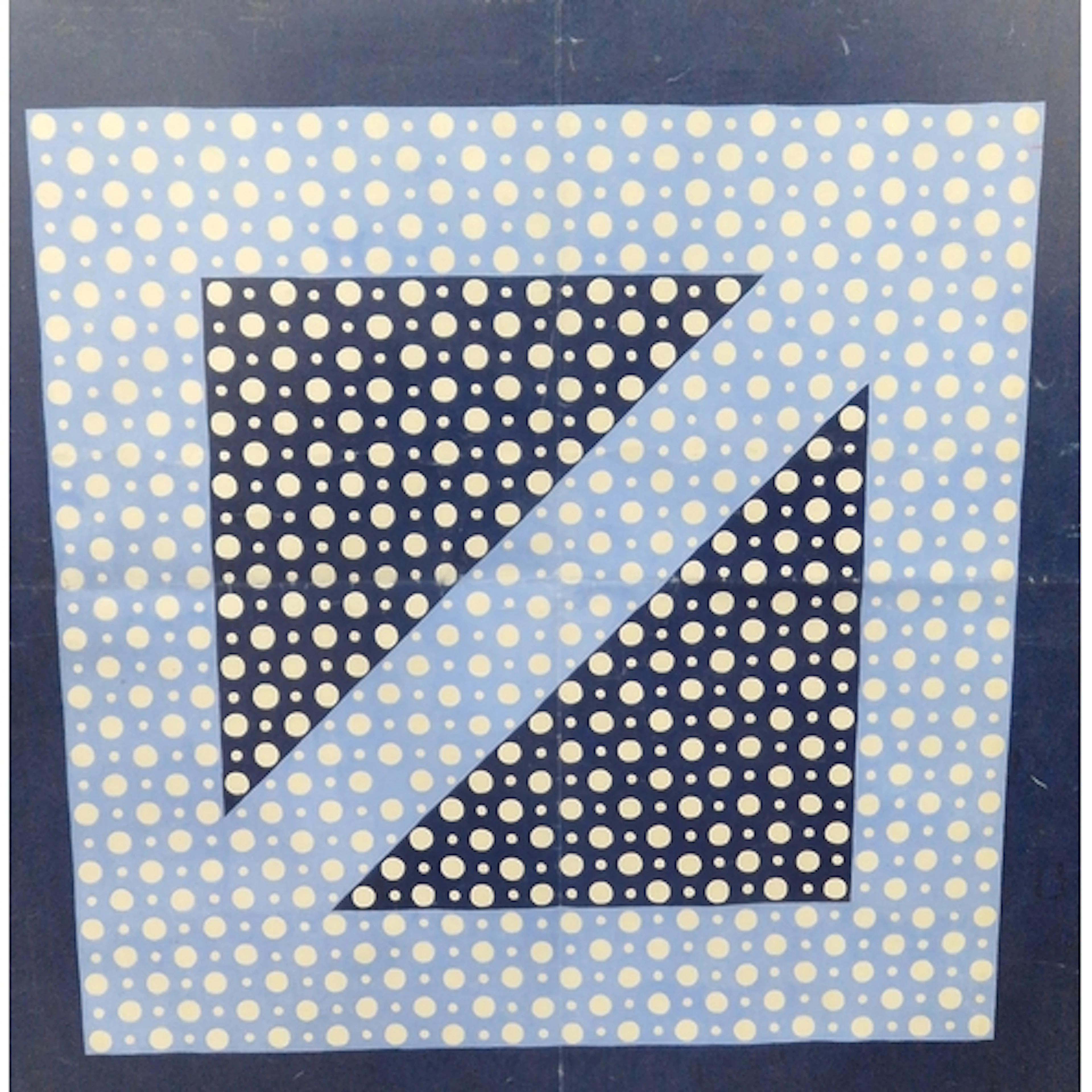 FRENCH SCHOOL. Two framed Abstract designs, mixed media on p...