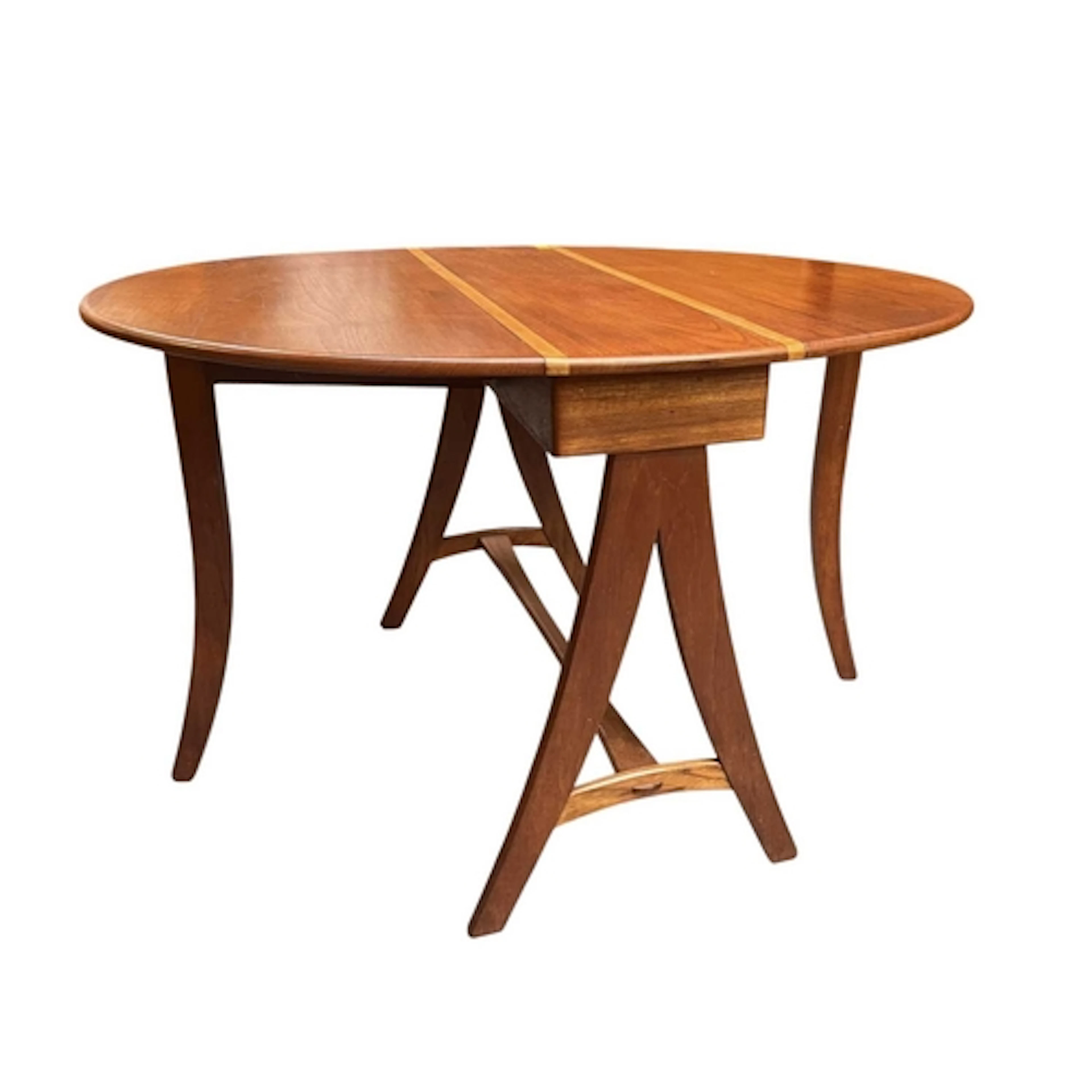A retro 20th century Danish designer gateleg dining table / ...