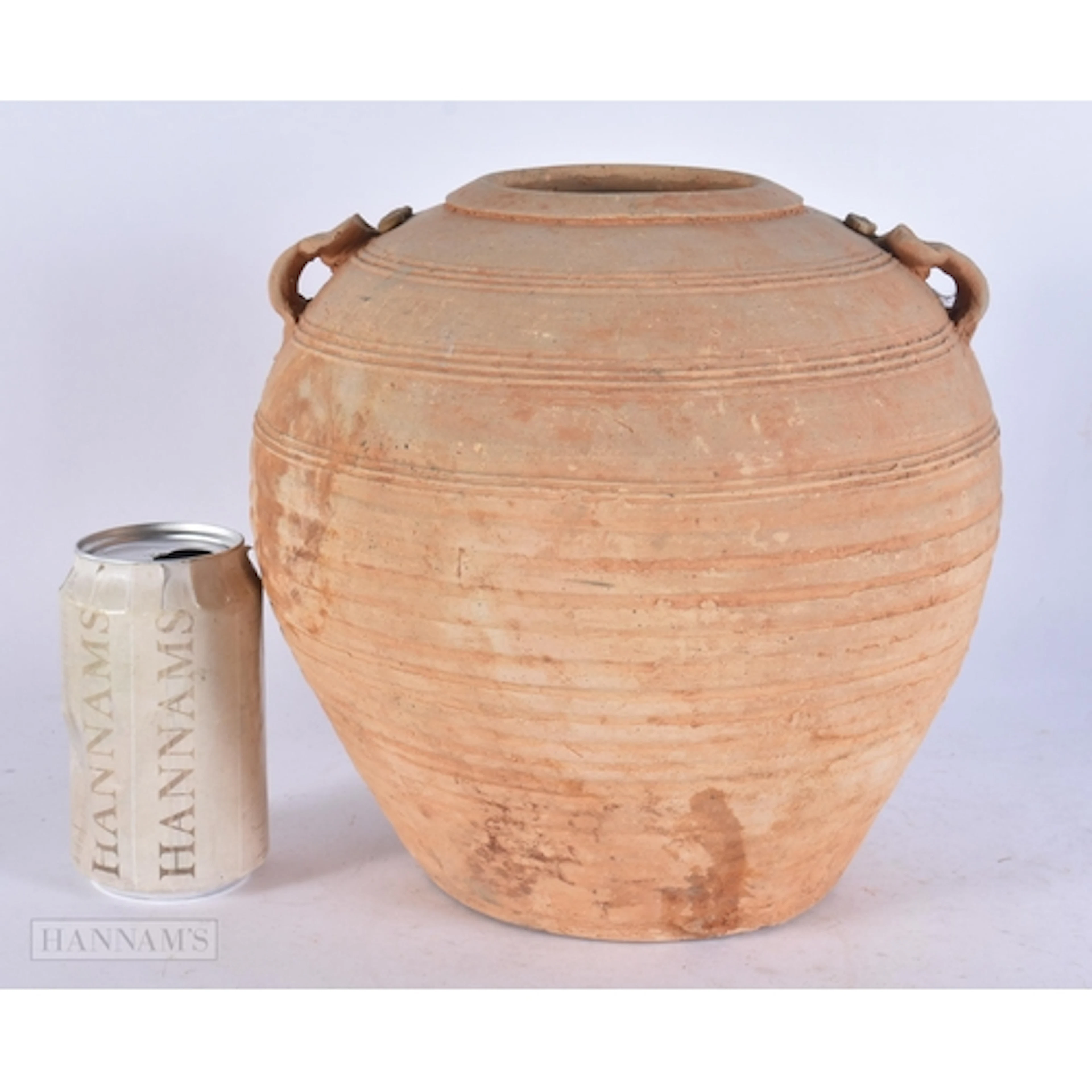 A LARGE CHINESE HAN DYNASTY PROTO-PORCELAIN POTTERY JAR 202 ...