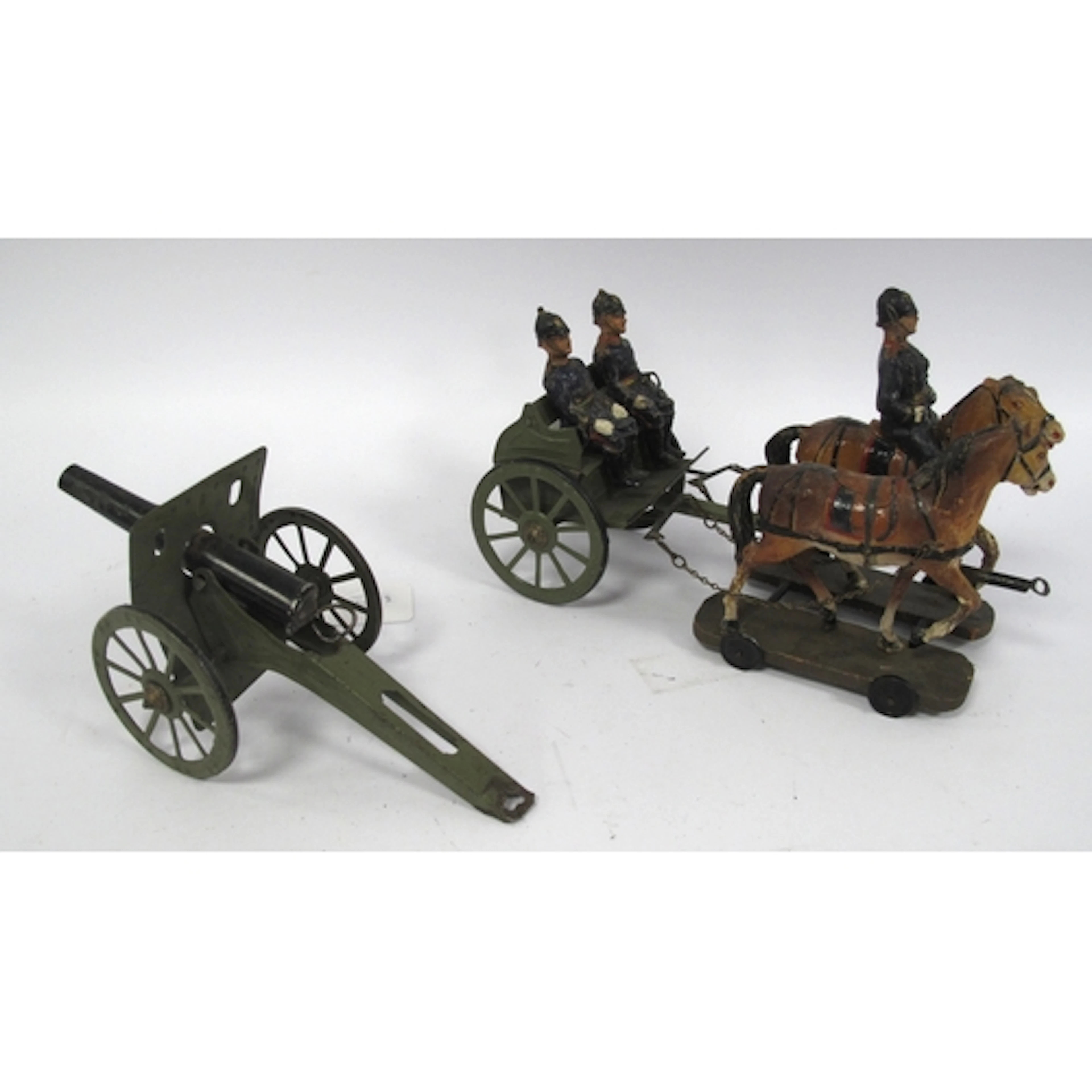 A large scale Elastolin, Victorian style royal artillery com...