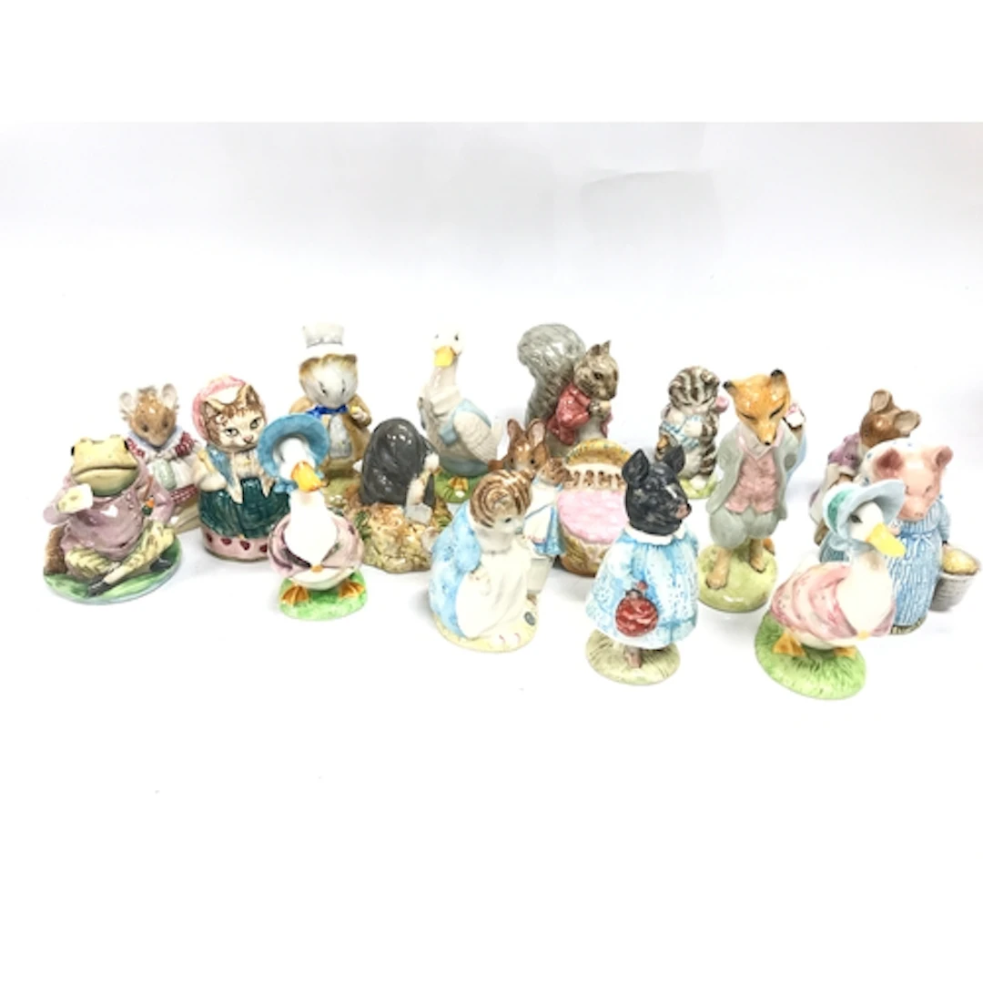 17 unboxed Beswick and royal Albert Beatrix potter figures