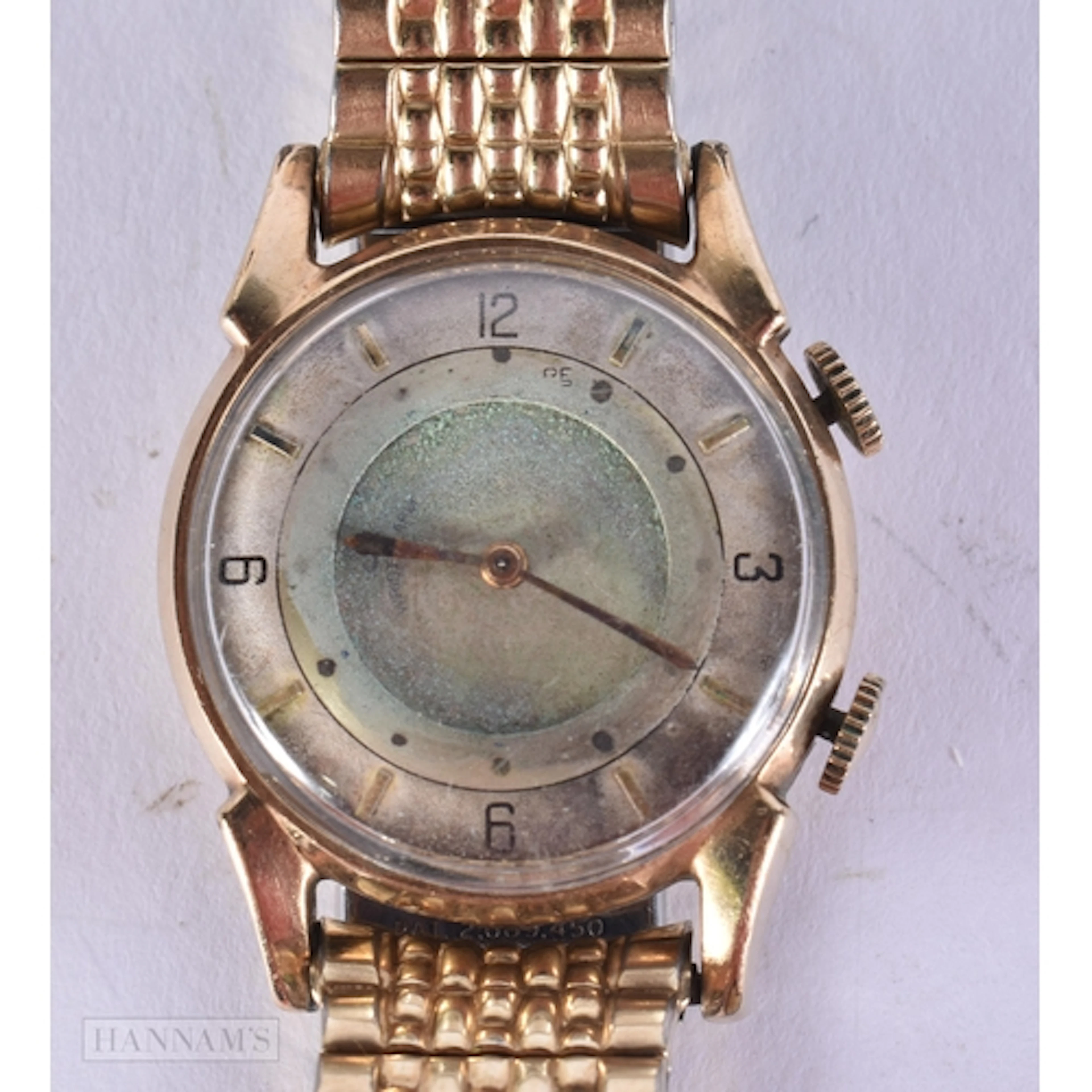 A VINTAGE JAEGER LE COULTRE WRIST WATCH. Not running. 3.25 c...