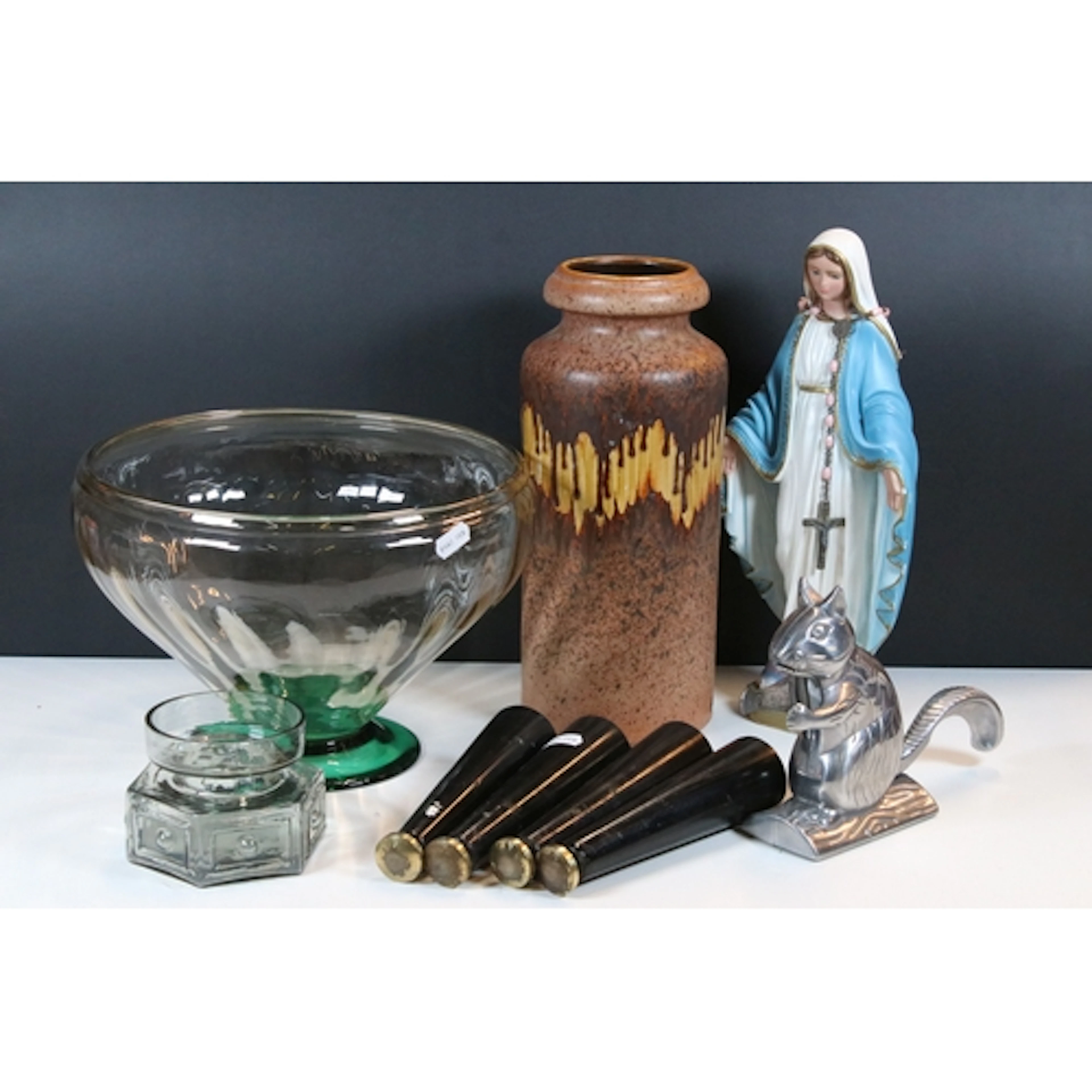 20th century vintage items to include a West German drip gla...