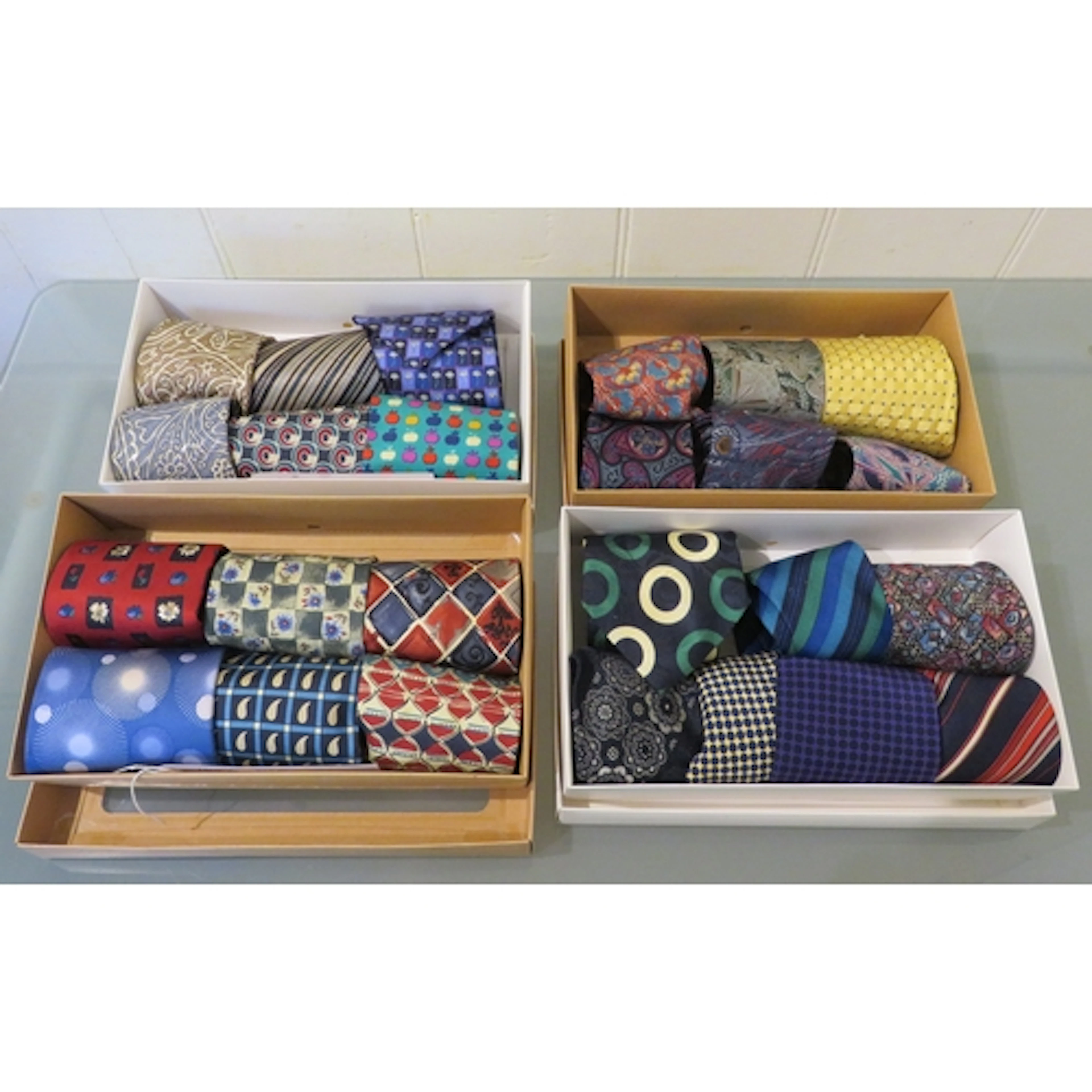 Quantity of gentleman's silk ties, including Liberty, Pierre...