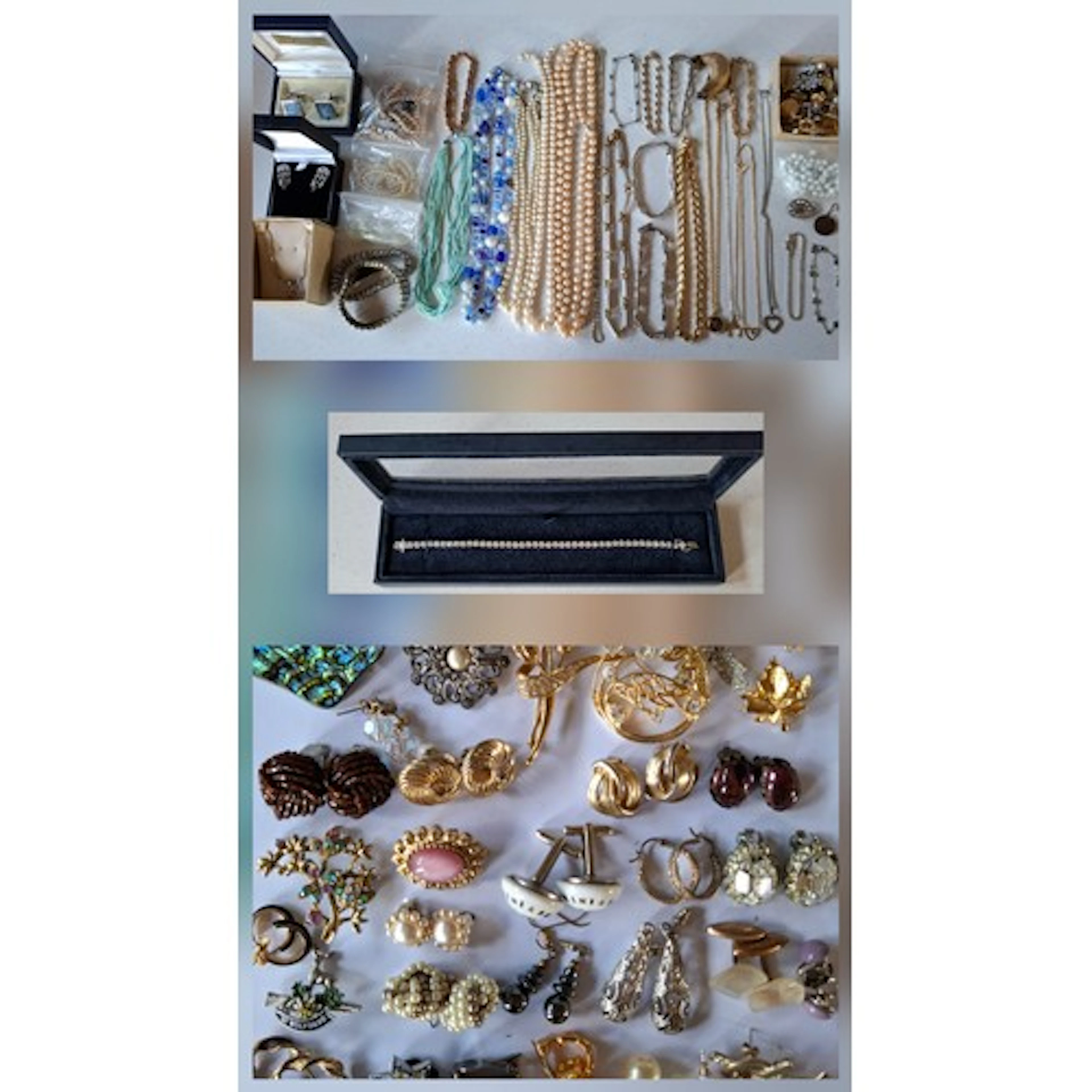 A quantity of costume jewellery to include a D'Orlan gold to...