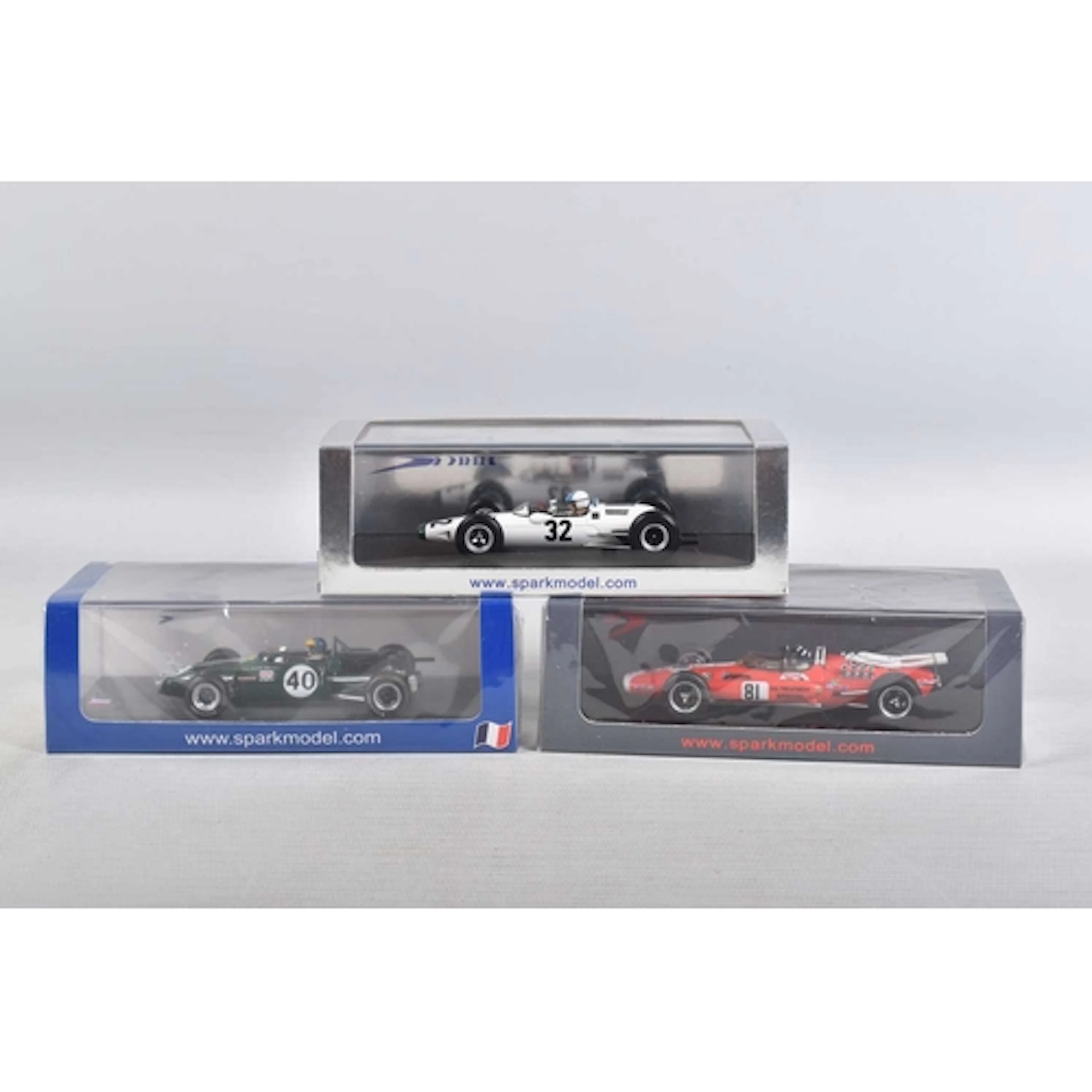 THREE BOXED MINIMAX SPARK MODEL VEHICLES, to include a seale...