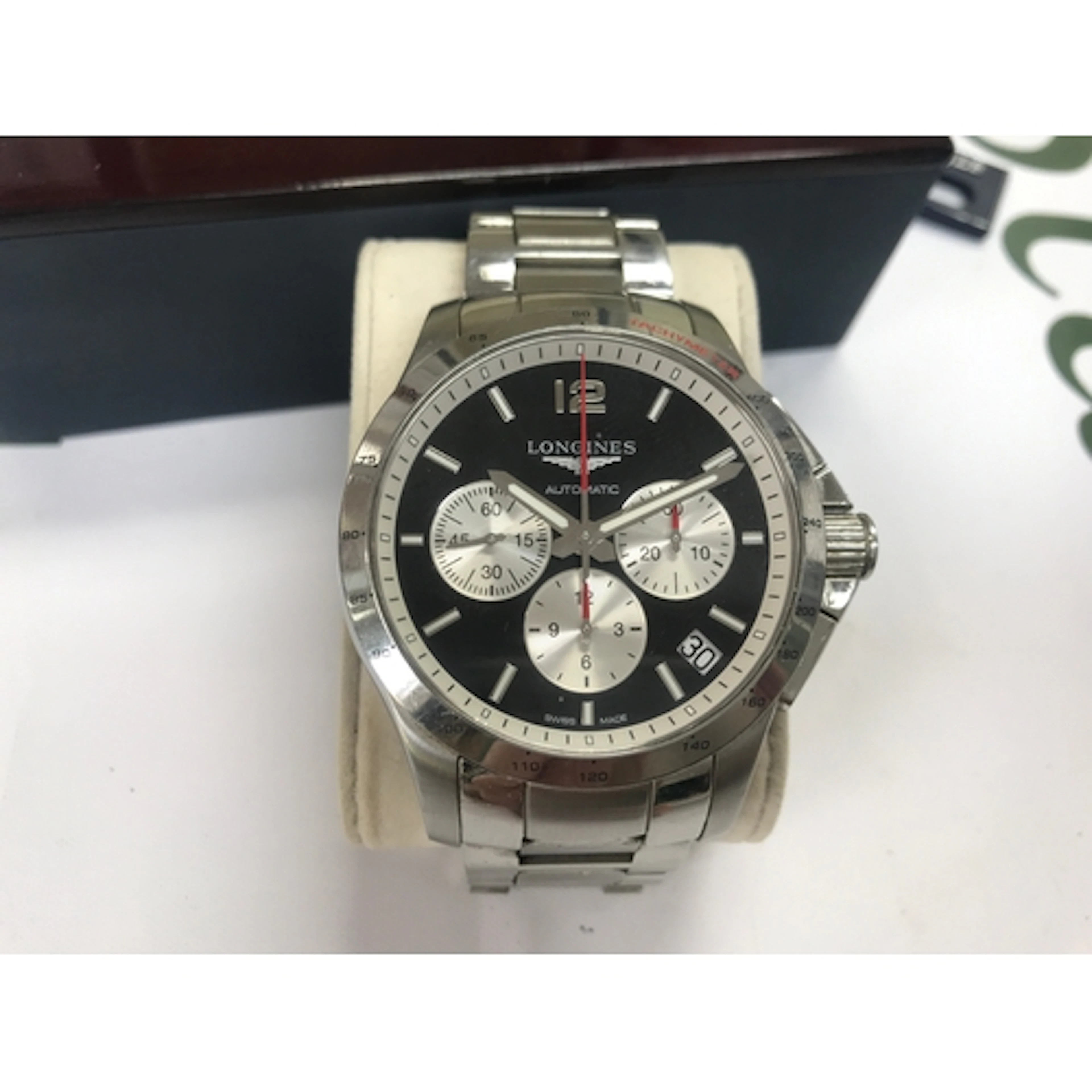 Longines Conquest Watch Chronograph Automatic Mens 44mm Swis...