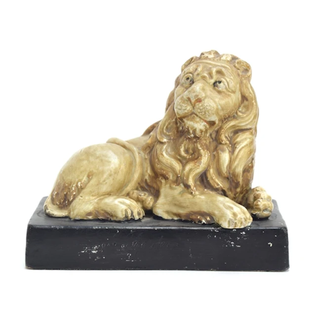 An early 19th century Staffordshire Pearlware model of a rec...