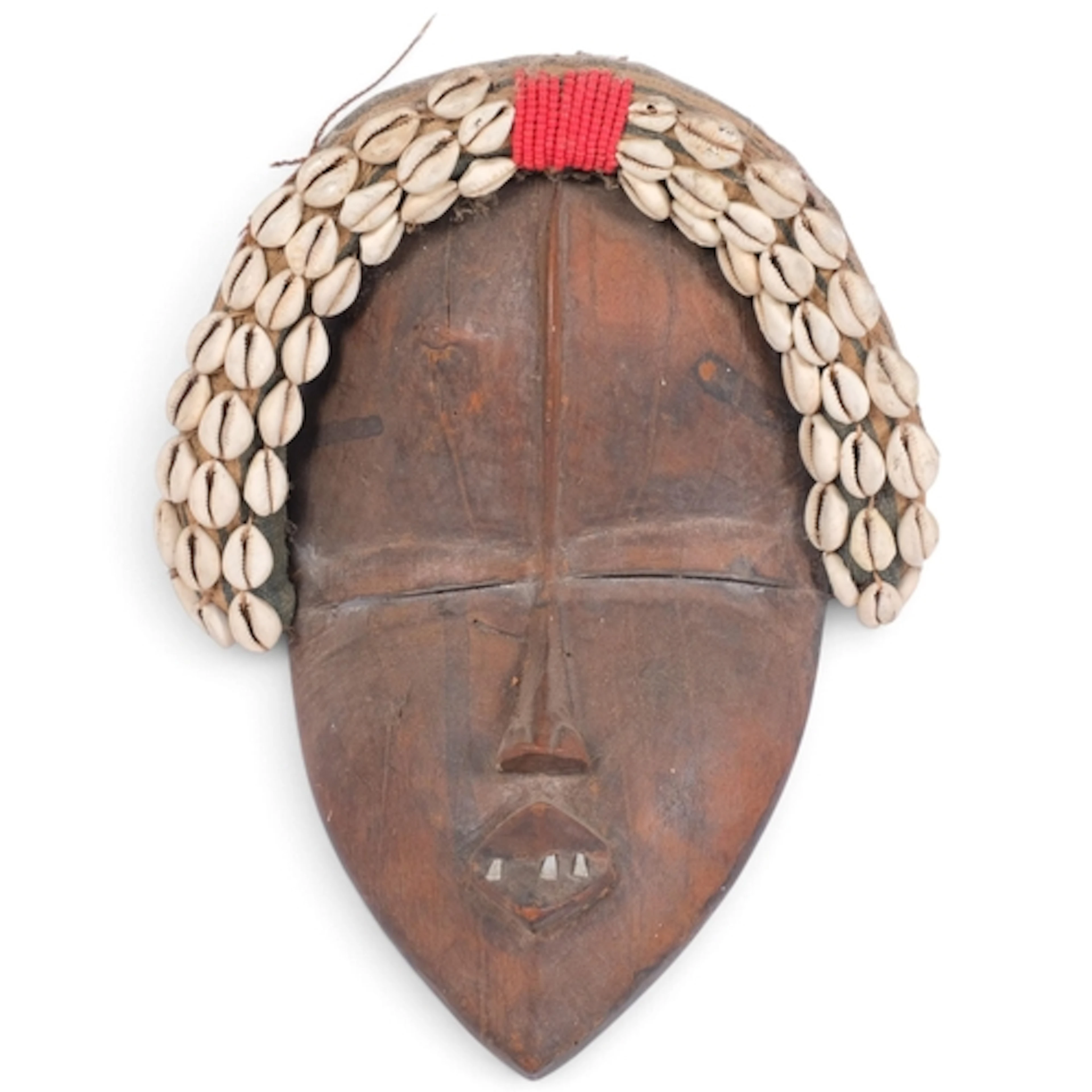 A West African Dan carved wood mask, Liberia/Ivory Coast, wi...