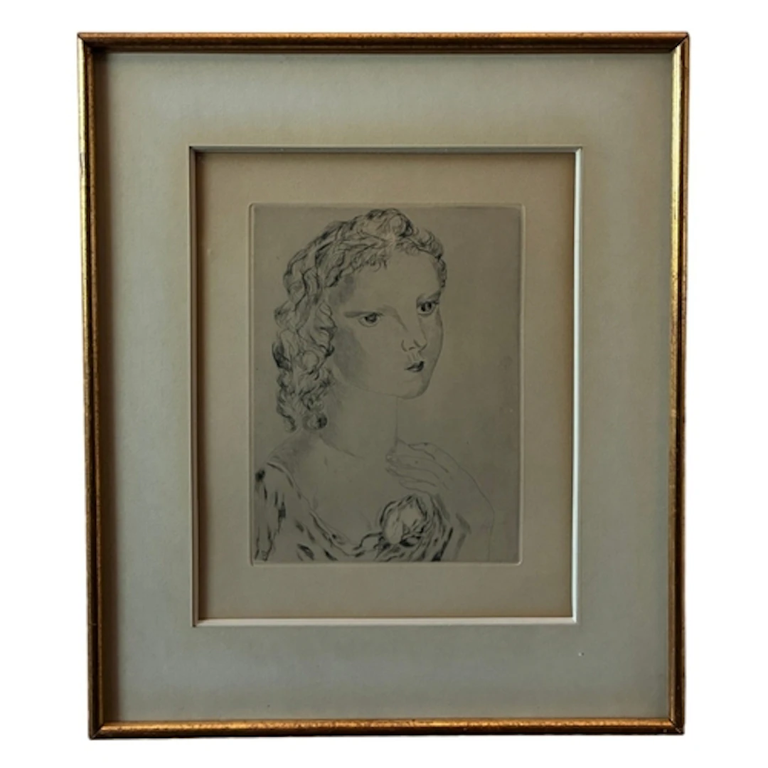 Léonard Tsuguharu Foujita (1886-1968) - Jeune Fille avec une...