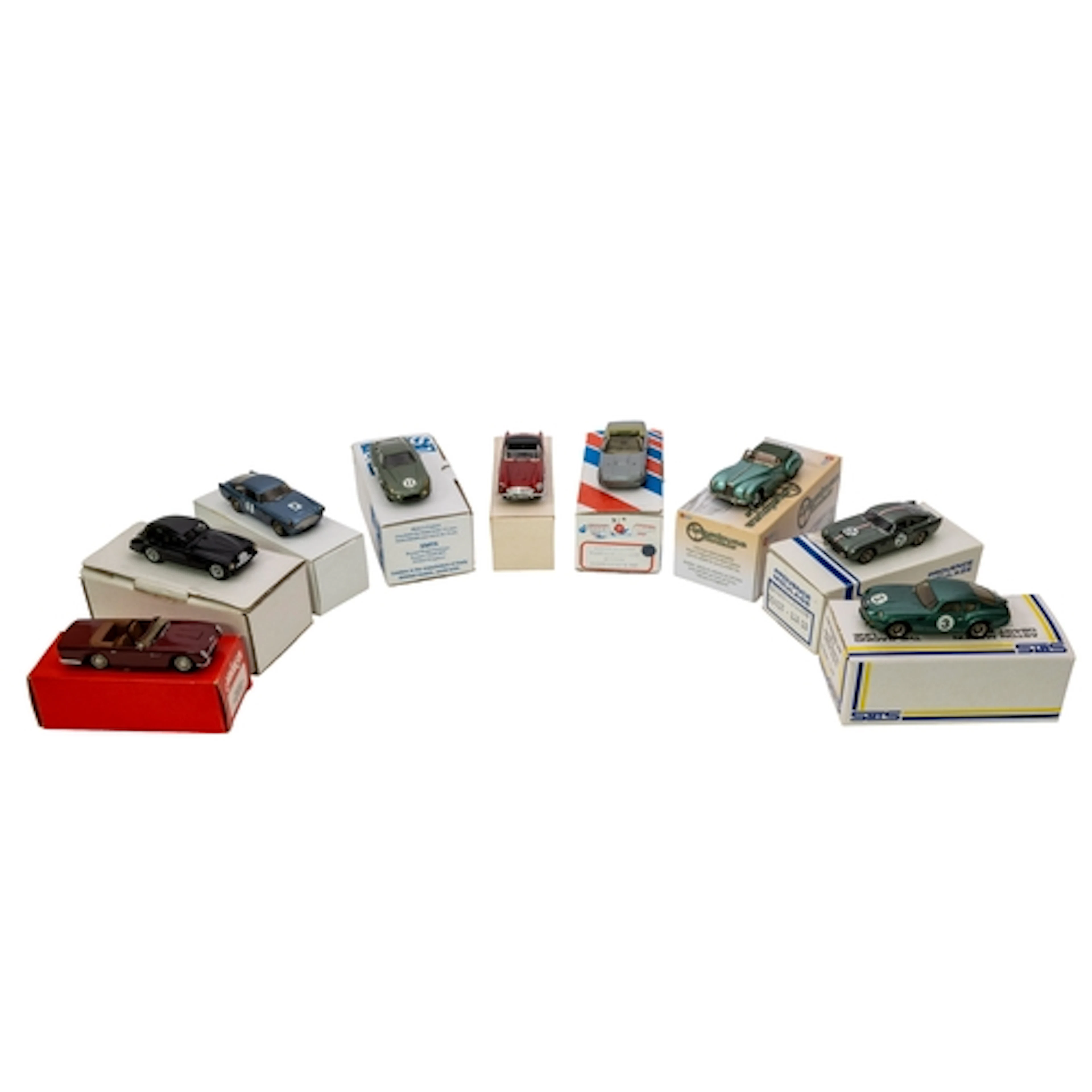 Lansdowne Models and others. A Boxed group of built Aston ma...