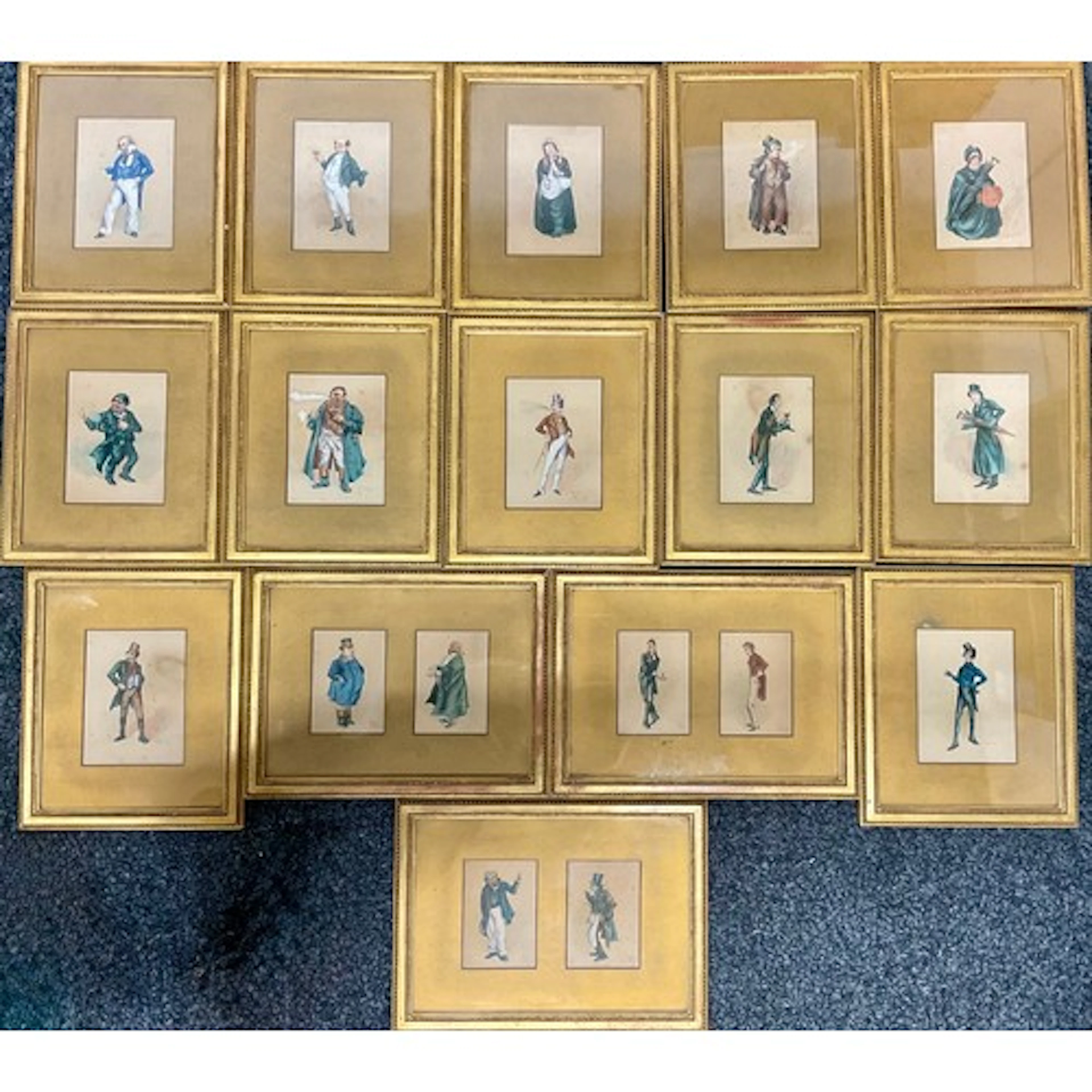 L.W. (British, Victorian School), a set of fifteen portraits...
