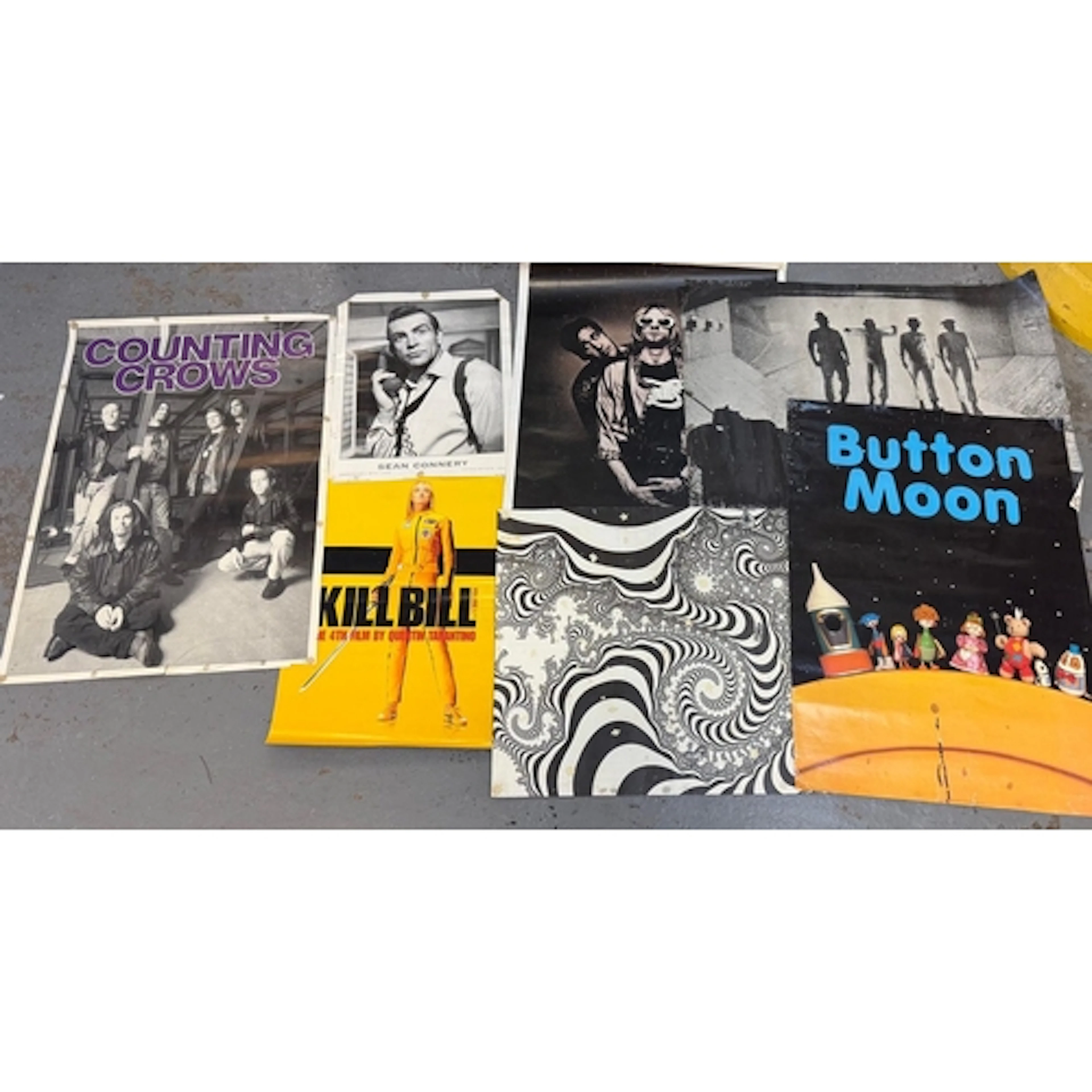 Group of assorted cinema and concert posters to include: 'Ki...