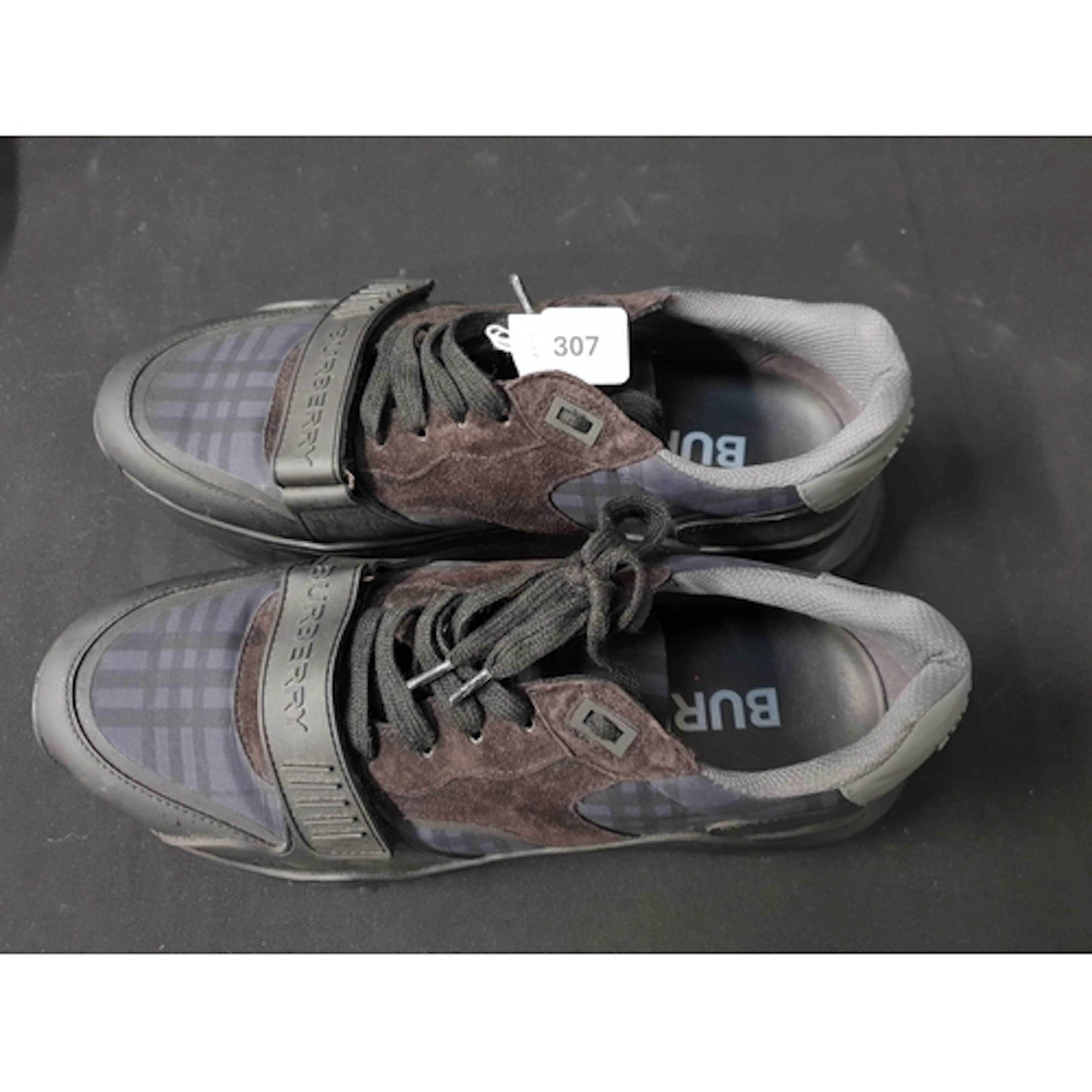 BURBERRY RAMSEY VINTAGE CHECK SNEAKERS size 45 EU, size 10....