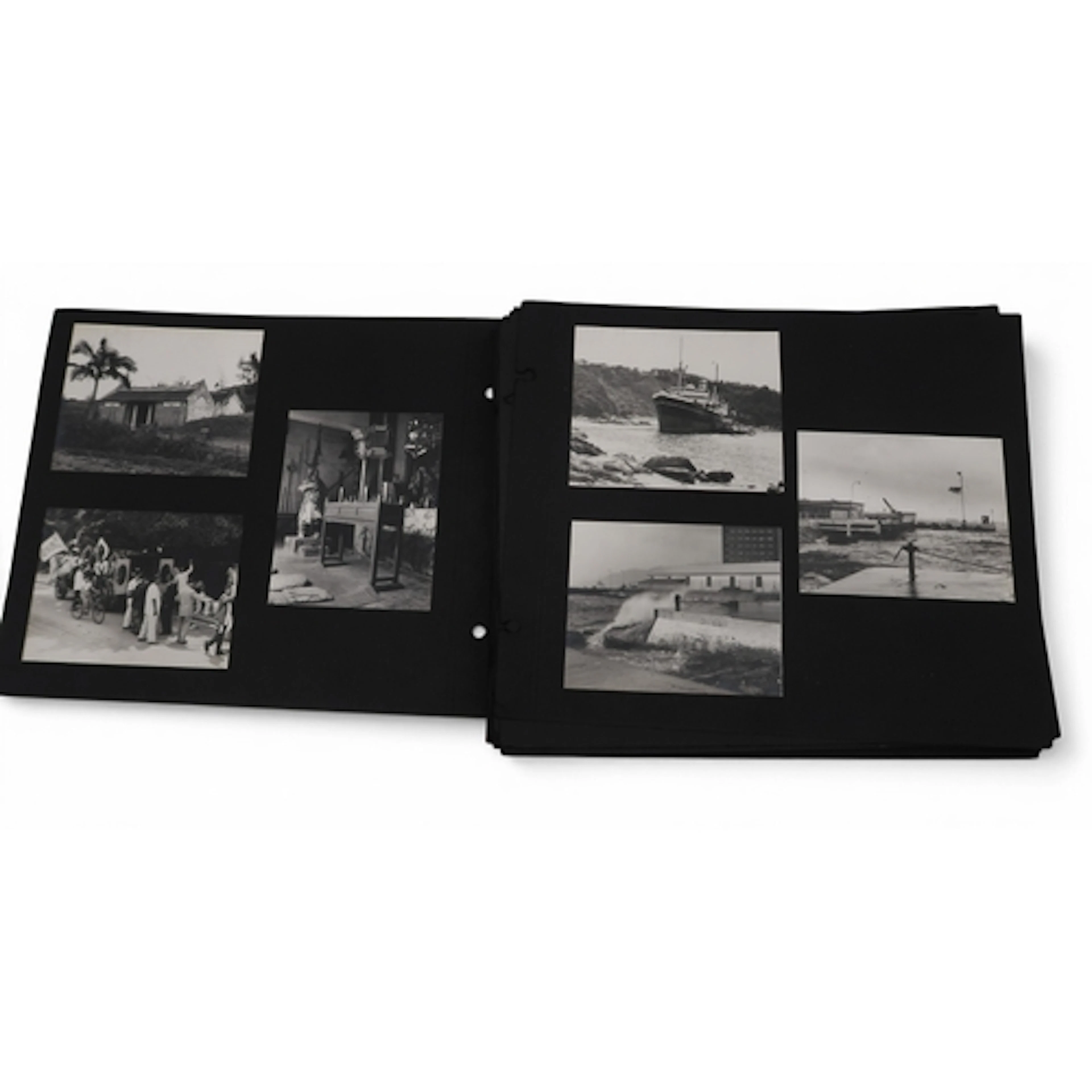 Hong Kong An album of black and white photographs, taken by ...