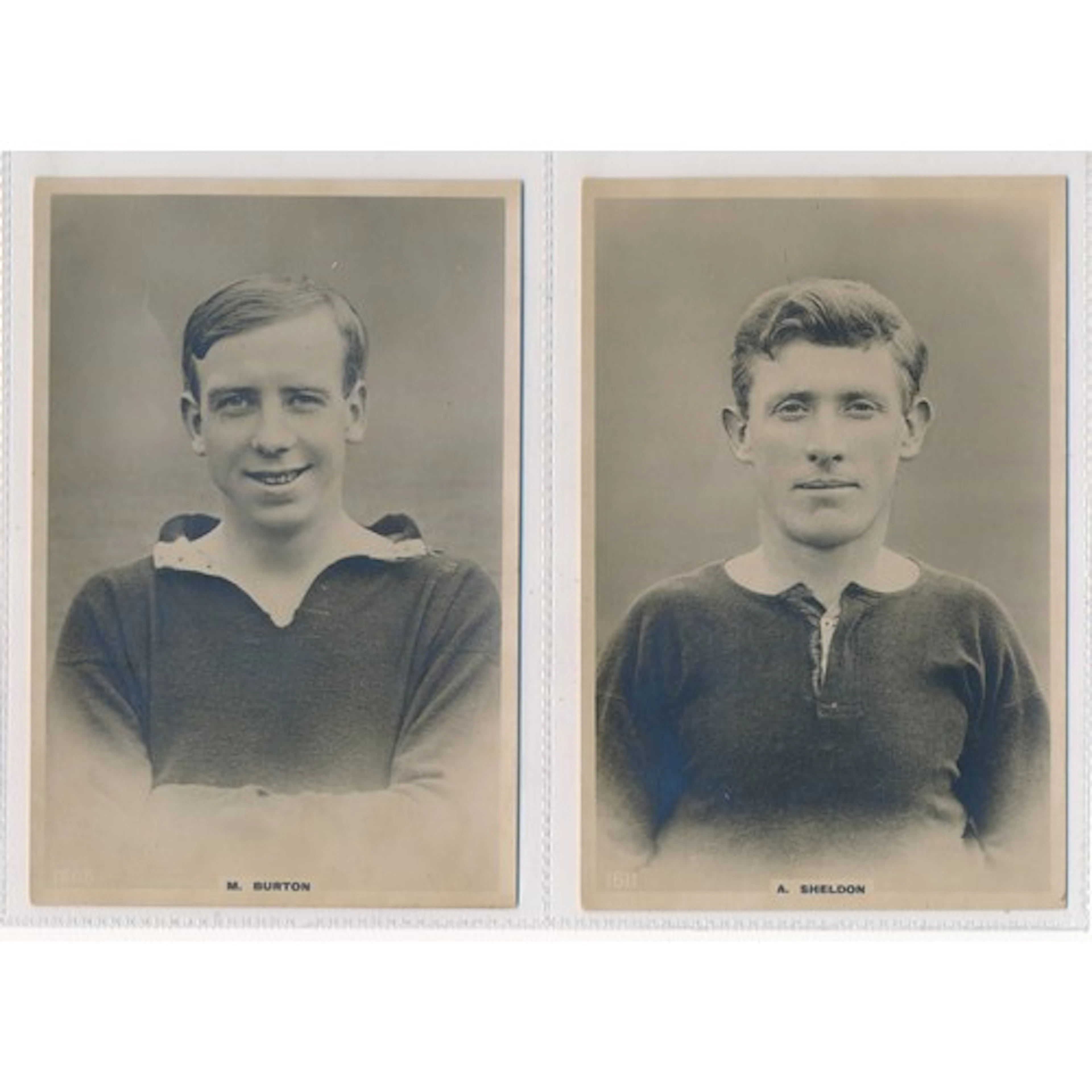 8 x Pinnace Football Cabinet Cards: numbers 43 L. Banfield B...