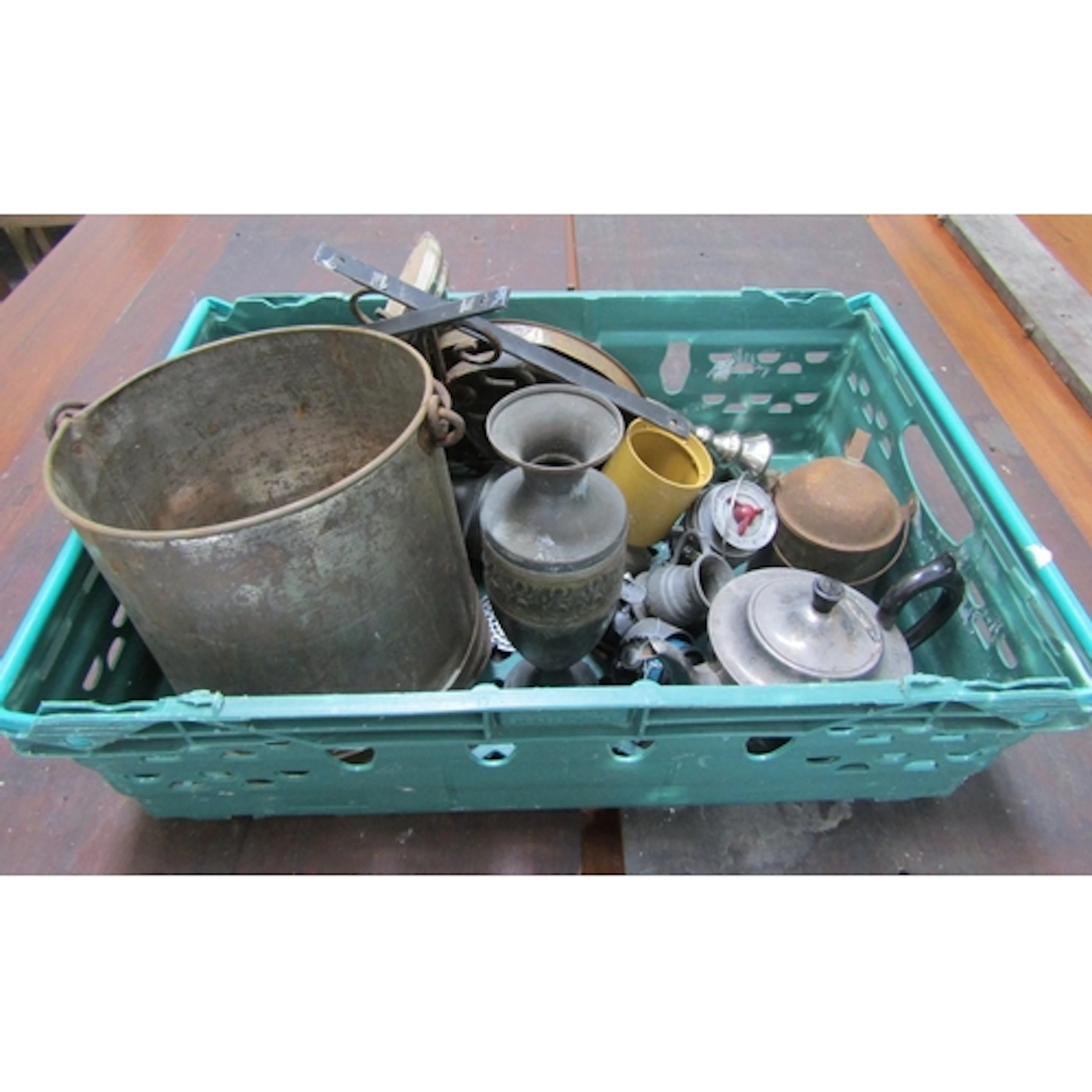 Collection of Various Items Including Copper and Brass Quant...