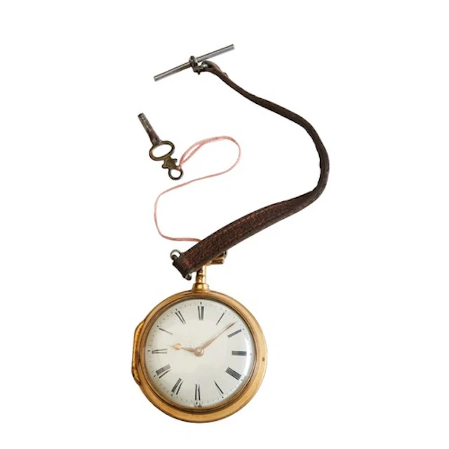 A GILT METAL PAIR CASED VERGE WATCH, signed Hannah Heudebour...